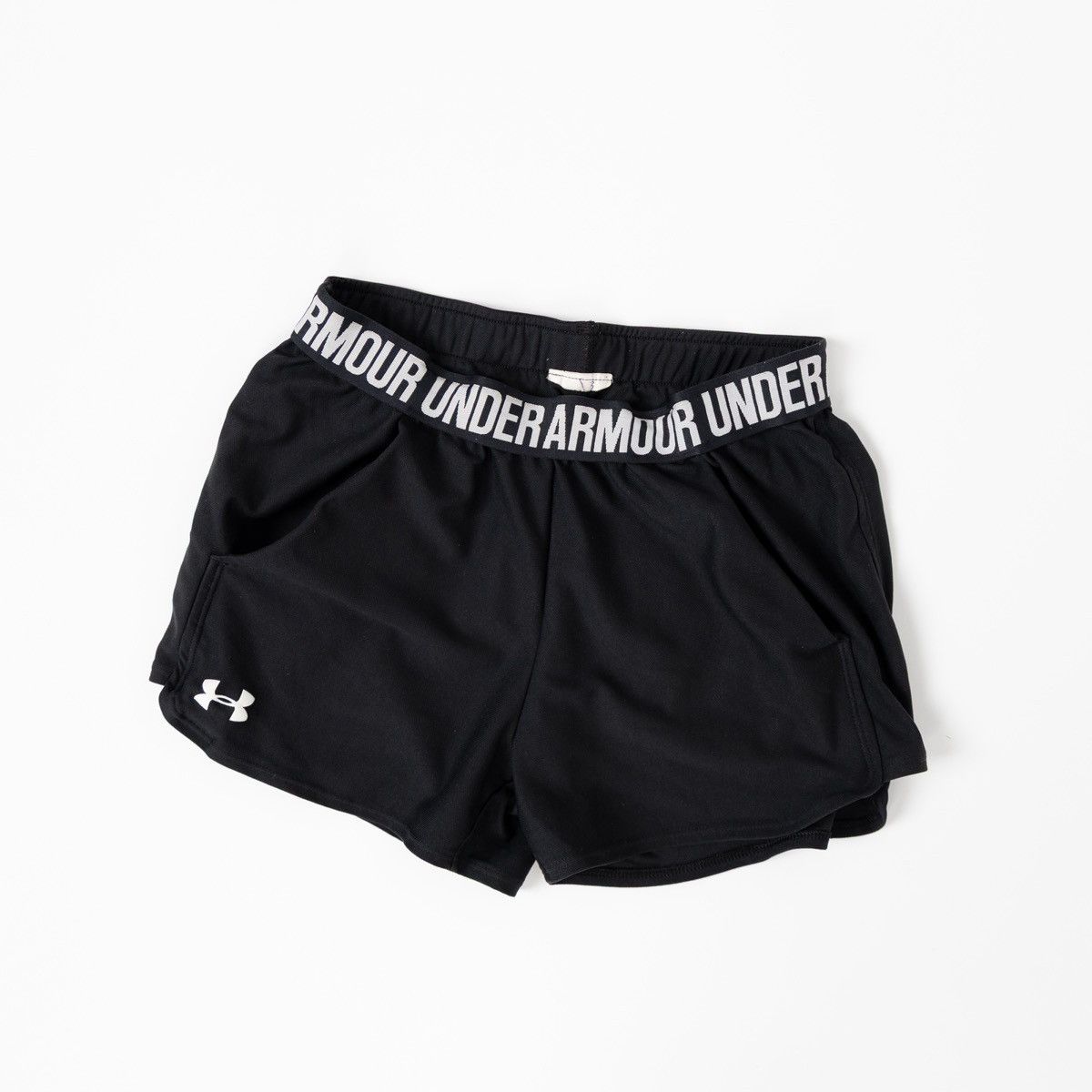 Under Armour Under Armour Womens Black HeatGear Athletic Running Shorts Size 26" / US 2 / IT 38 - 1 Thumbnail