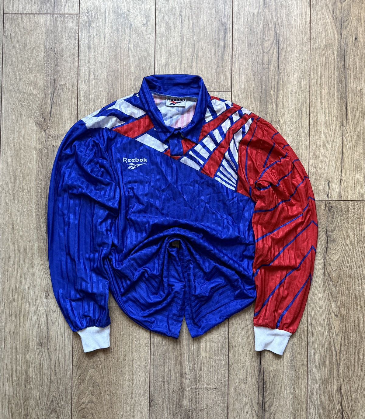 Reebok × Vintage Koszulka piłkarska longsleeve Reebok Vintage retro style 90s Size US M / EU 48-50 / 2 - 1 Thumbnail