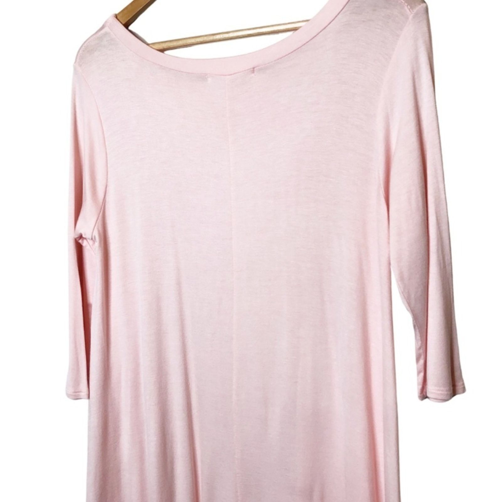 Other Love In 3/4 Sleeve Light Powder Pink Oversized Blouse Size M / US 6-8 / IT 42-44 - 10 Thumbnail