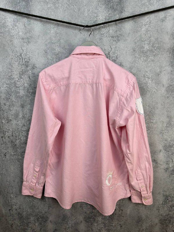 La Martina La Martina "Oxford Polo" Button Up Shirt Pink Crest Logo LS Size US L / EU 52-54 / 3 - 2 Thumbnail