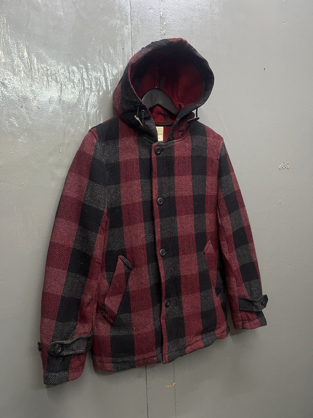 Japanese Brand Back Number Wool Plaid Jacket Size M / US 6-8 / IT 42-44 - 4 Thumbnail