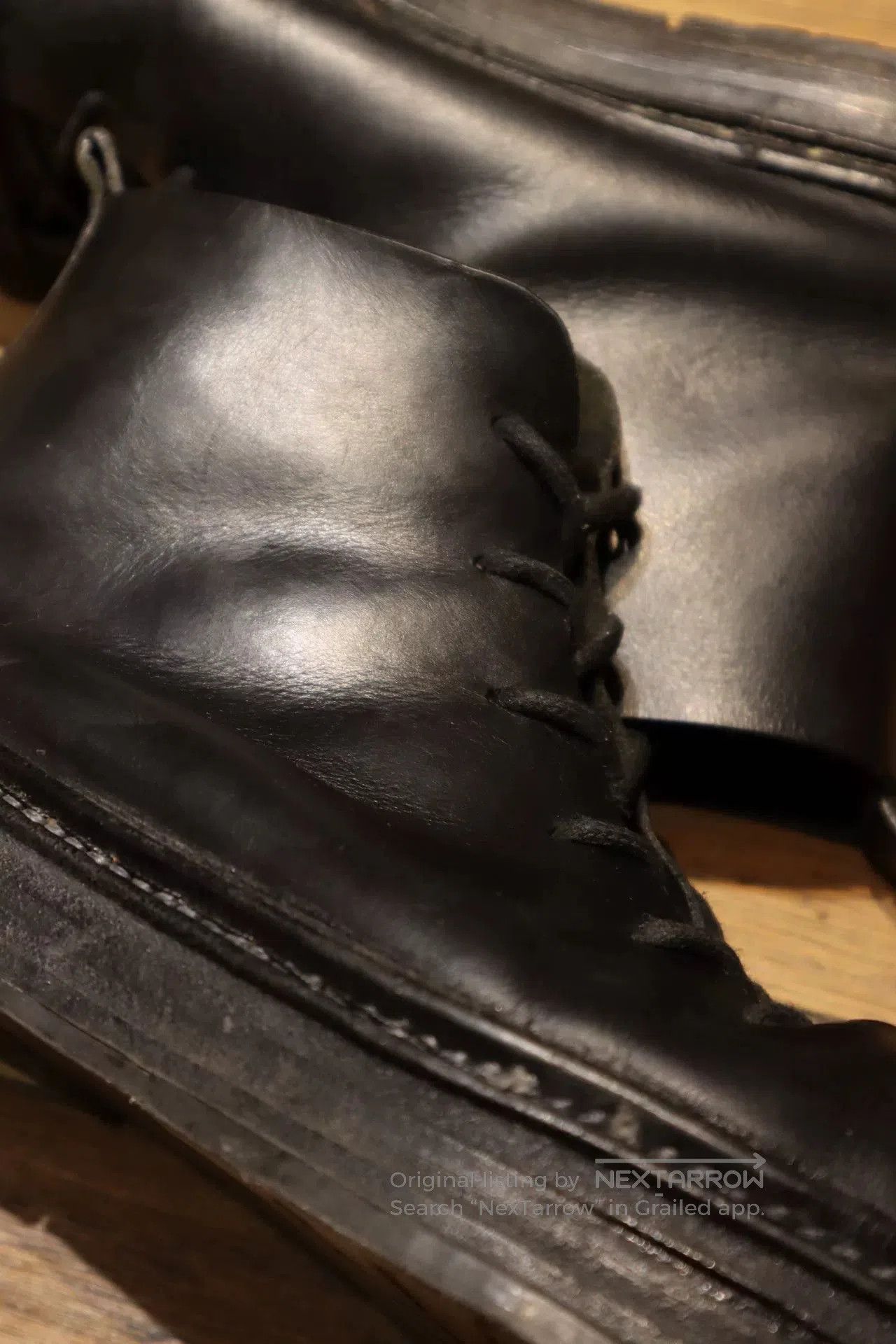 Ann Demeulemeester Ann Demeulemeester Black Leather Boots. Size US 10 / EU 43 - 3 Thumbnail