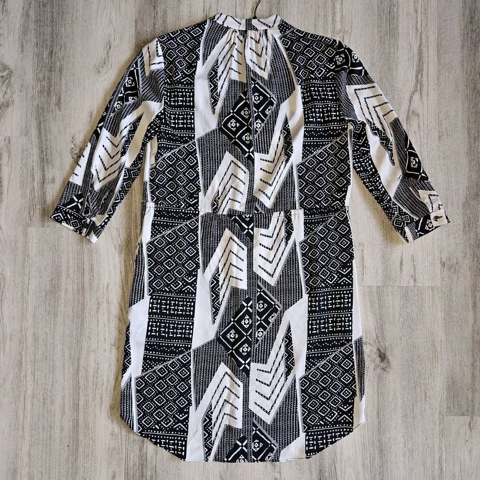 Diane von Furstenberg Diane Von Furstenberg Freya Dress Womens 2 Black Ethnic Prin Size XS / US 0-2 / IT 36-38 - 7 Thumbnail