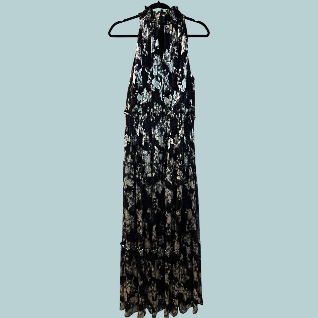 Other Taylor NY Black Gold Metallic Tiered Maxi Size M / US 6-8 / IT 42-44 - 1 Thumbnail