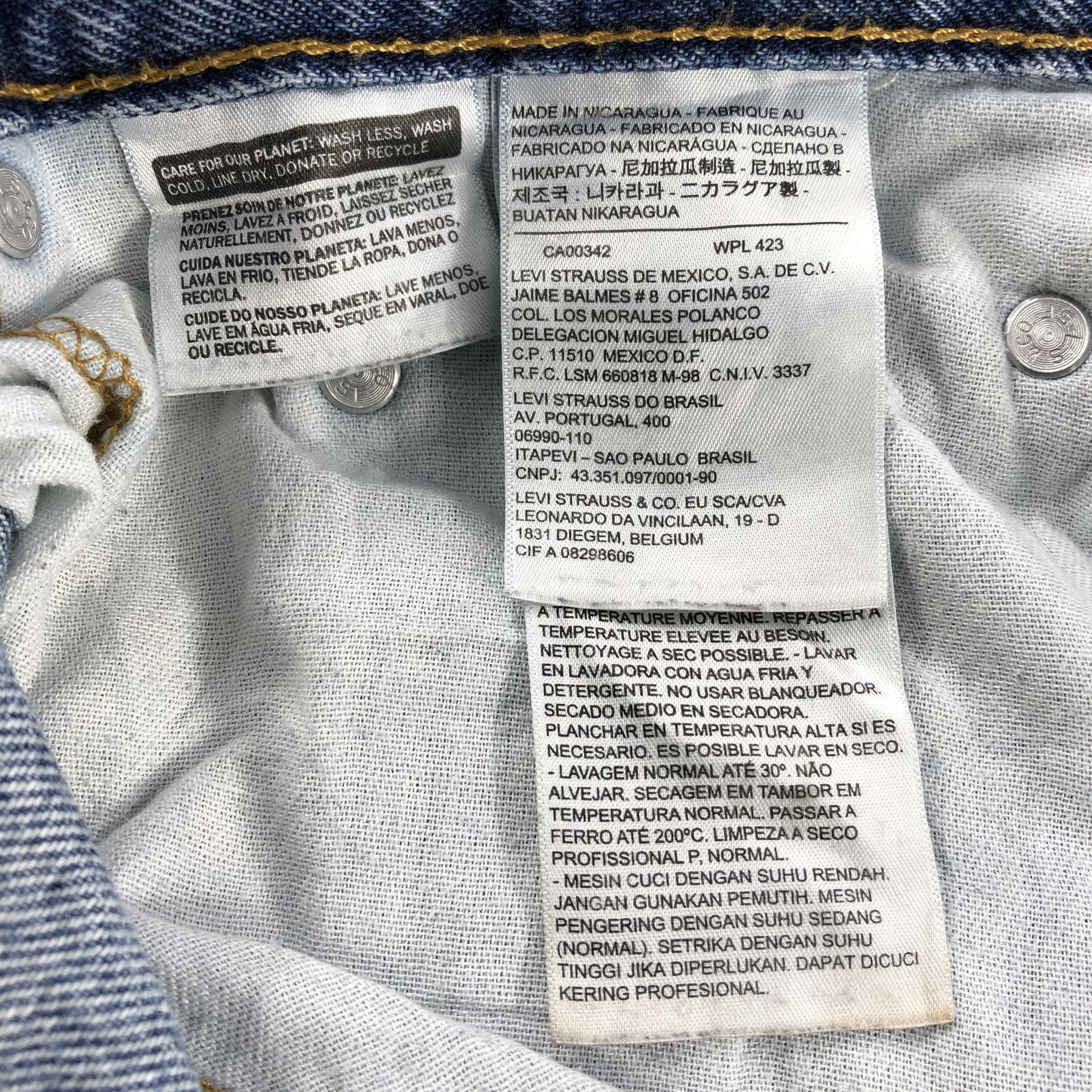 Levi's Vintage Blue Washed Levis 550 Jeans-J935 Size US 38 / EU 54 - 9 Thumbnail