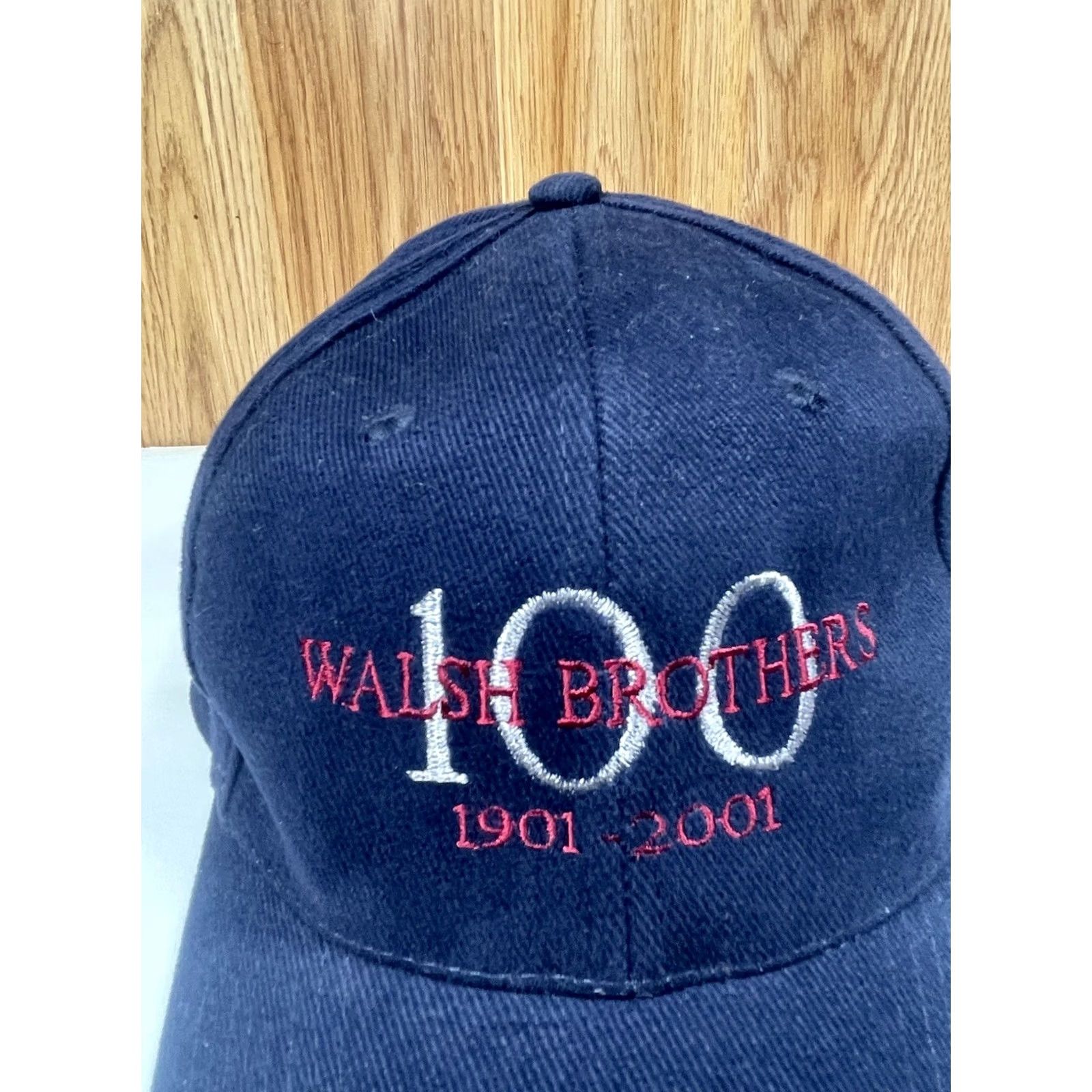 Vintage Kap Hat Adults Walsh Brothers 100 Adjustable Leather StrapBack Cap One Size Fits Blue Leather Baseball Cap Mens Adjustable StrapBack Cap Size ONE SIZE - 3 Thumbnail