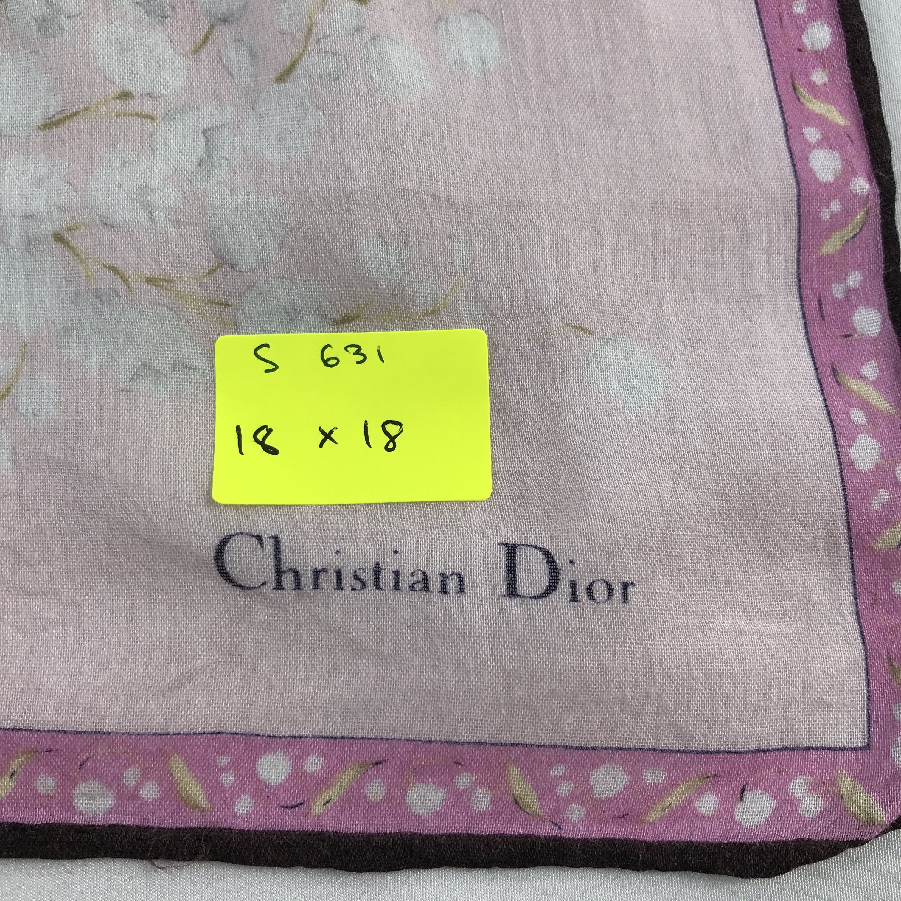 Christian Dior Monsieur × Vintage Christian Dior Bandana / Handkerchief / Neckerchief - S631 Size ONE SIZE - 5 Thumbnail