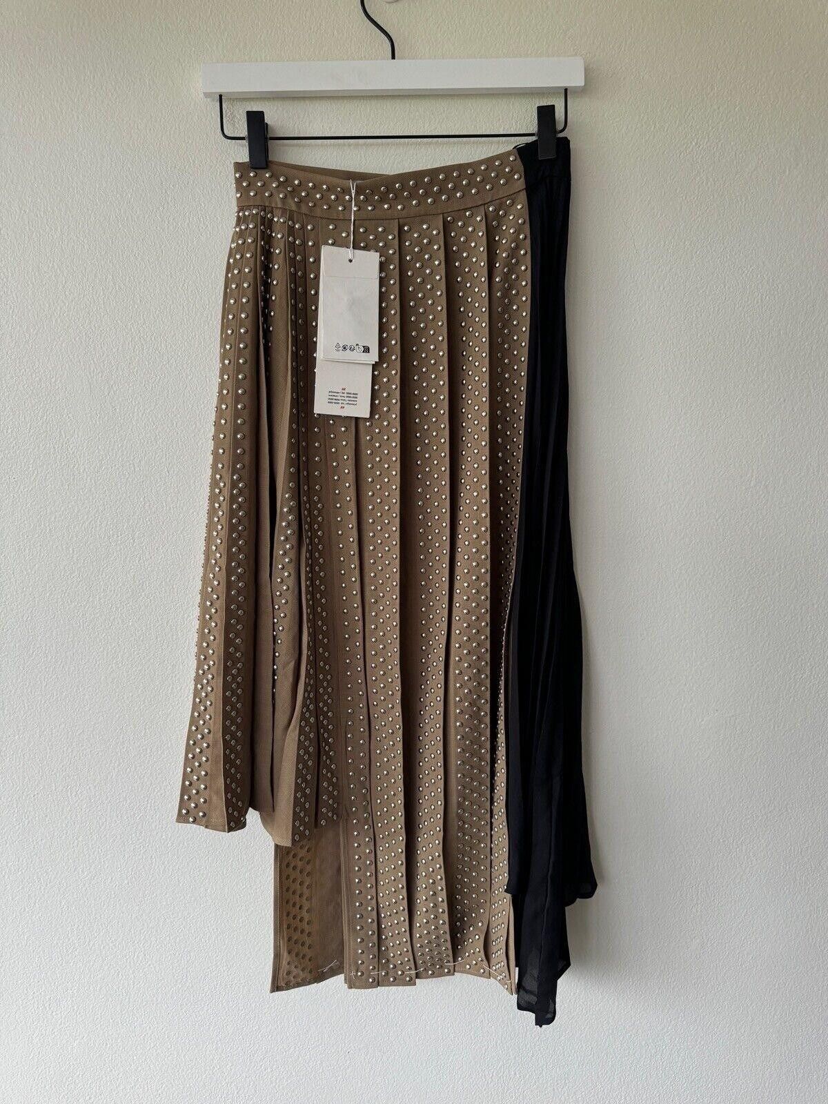 rokh new H&M HM h m Rokh Hwang 12 40 8 skirt Wool Studded Skirt Size 30" / US 8 / IT 44 - 1 Thumbnail