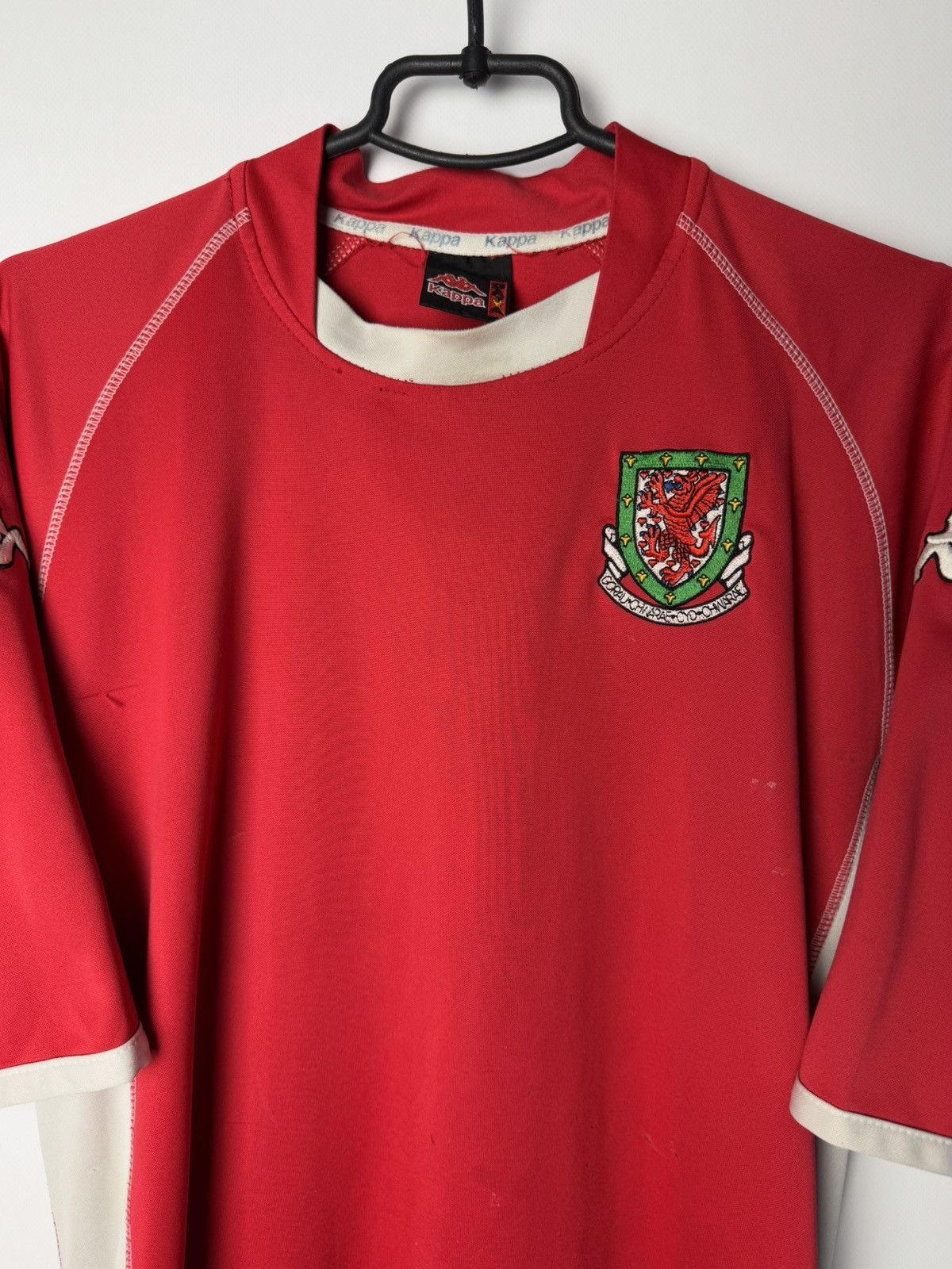 Kappa Wales 2002 2004 Home Football Shirt Soccer Jersey Kappa Size US XL / EU 56 / 4 - 3 Thumbnail