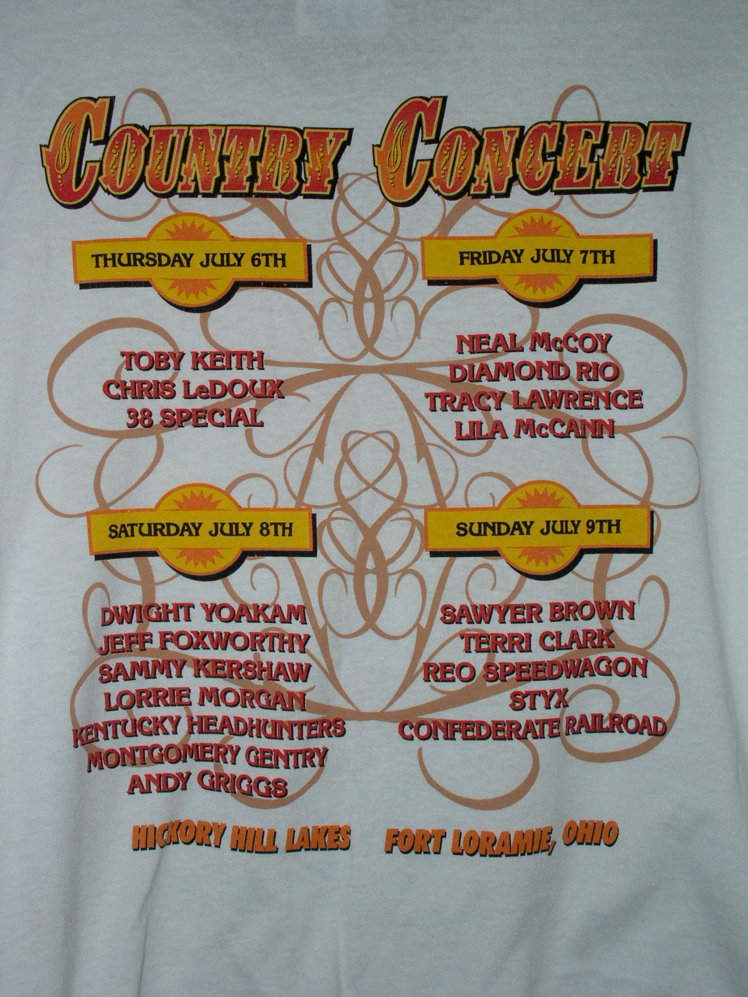 Vintage Brad Paisley Concert Shirt 2005 Country Concert Fort Loramie Size US XXL / EU 58 / 5 - 8 Thumbnail