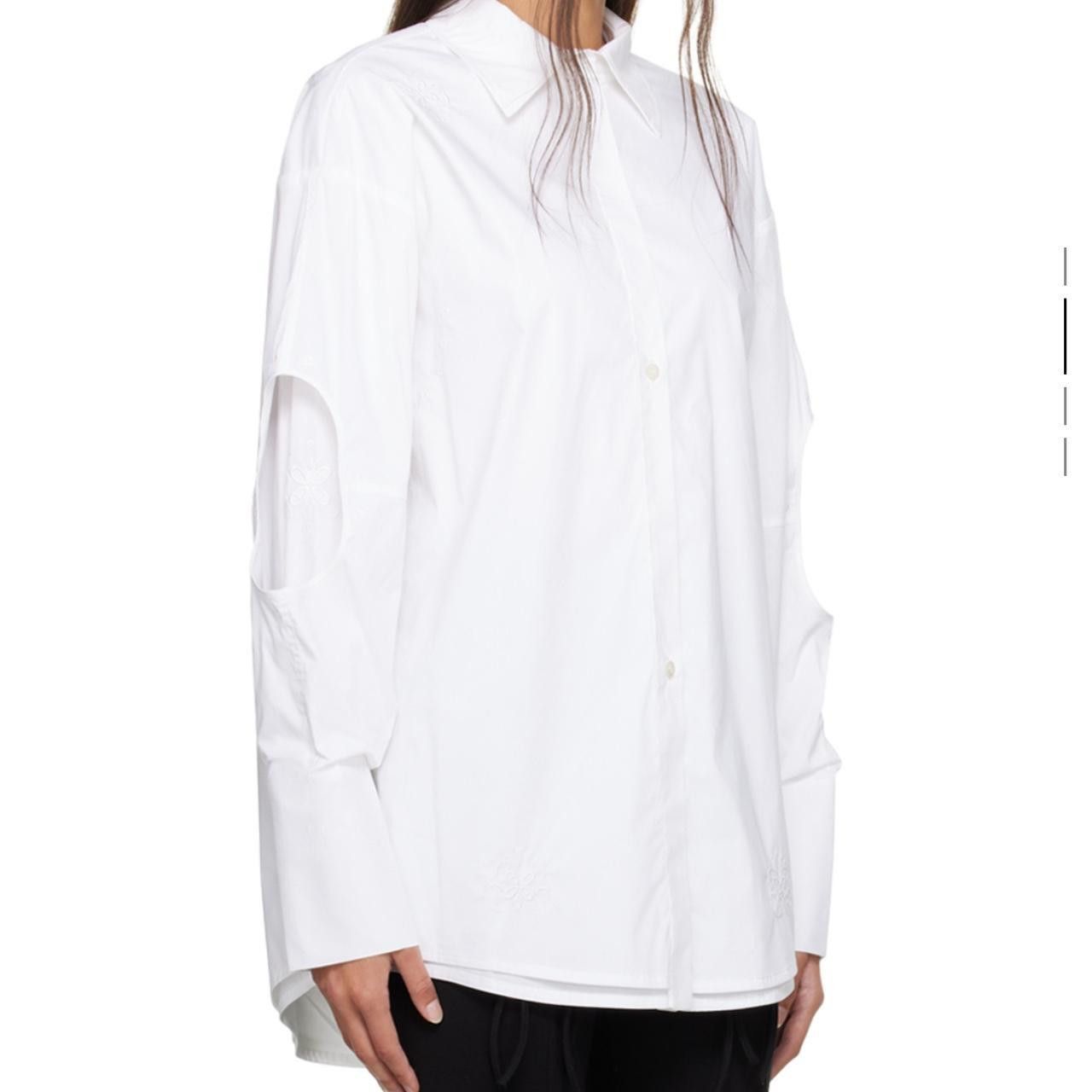J.KIM J.Kim White Bed Linen Shirt Size L / US 10 / IT 46 - 6 Thumbnail