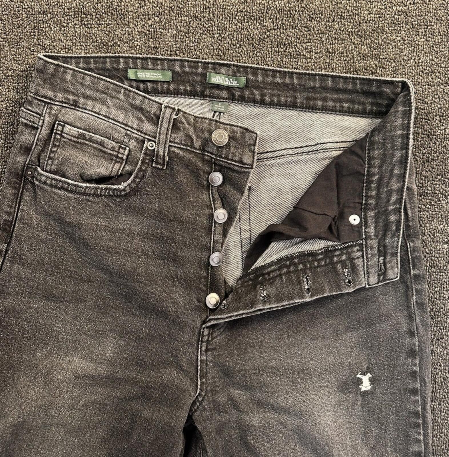 Other Wild Fable Women’s S Straight High Rise Distressed Jeans Size 28" / US 6 / IT 42 - 6 Thumbnail