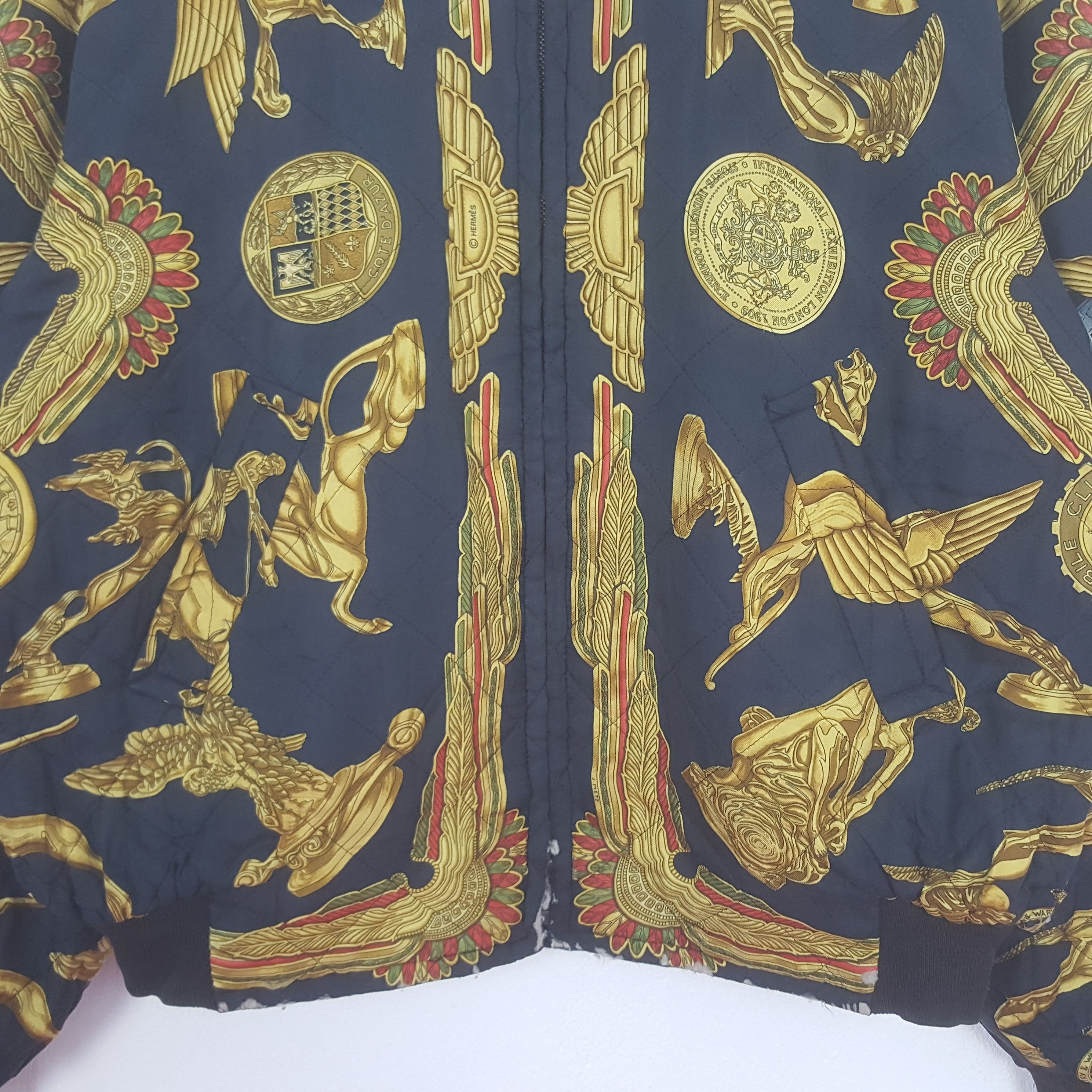 Hermes Vintage Hermes Paris Fashion Style Bombers Jacket C320N16 Size US XXL / EU 58 / 5 - 2 Thumbnail