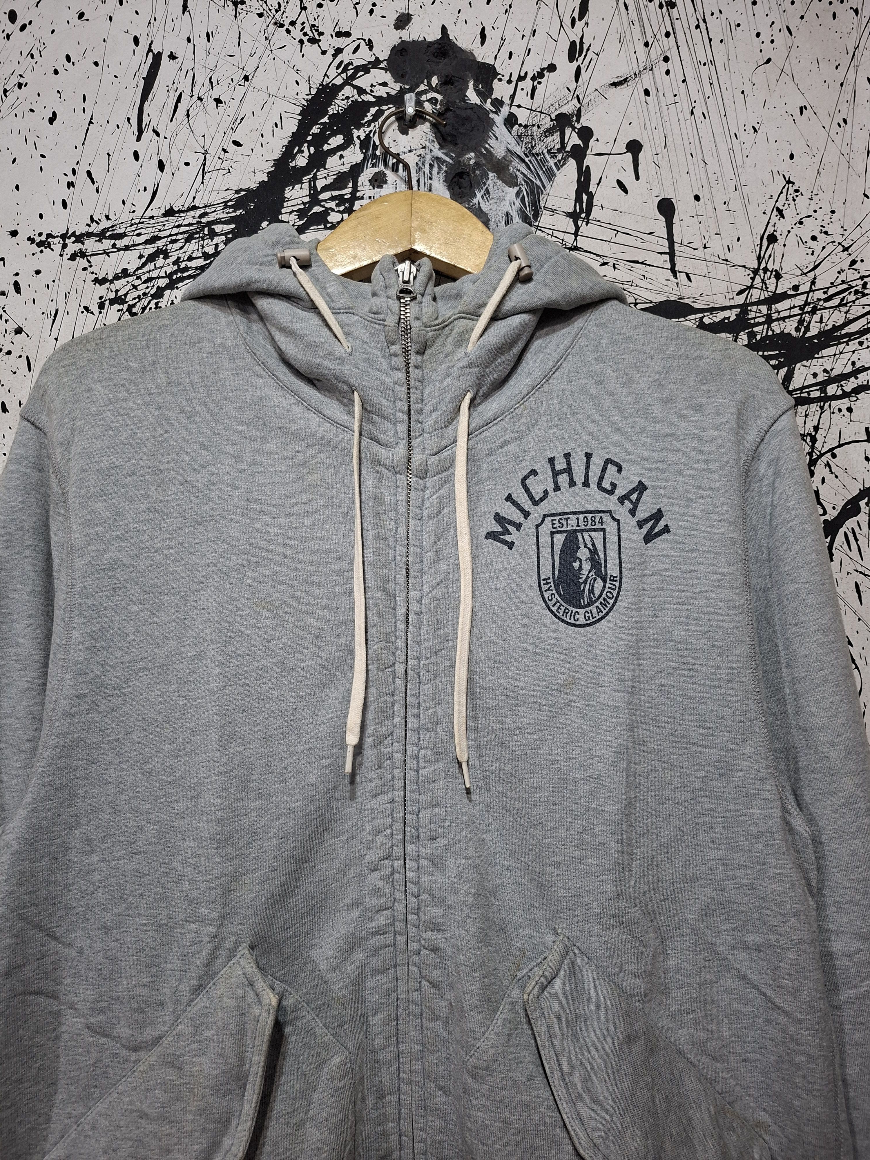 Hysteric Glamour HYSTERIC GLAMOUR X REIGNING CHAMP MICHIGAN 1984 ZIP HOODIE Size US L / EU 52-54 / 3 - 3 Thumbnail