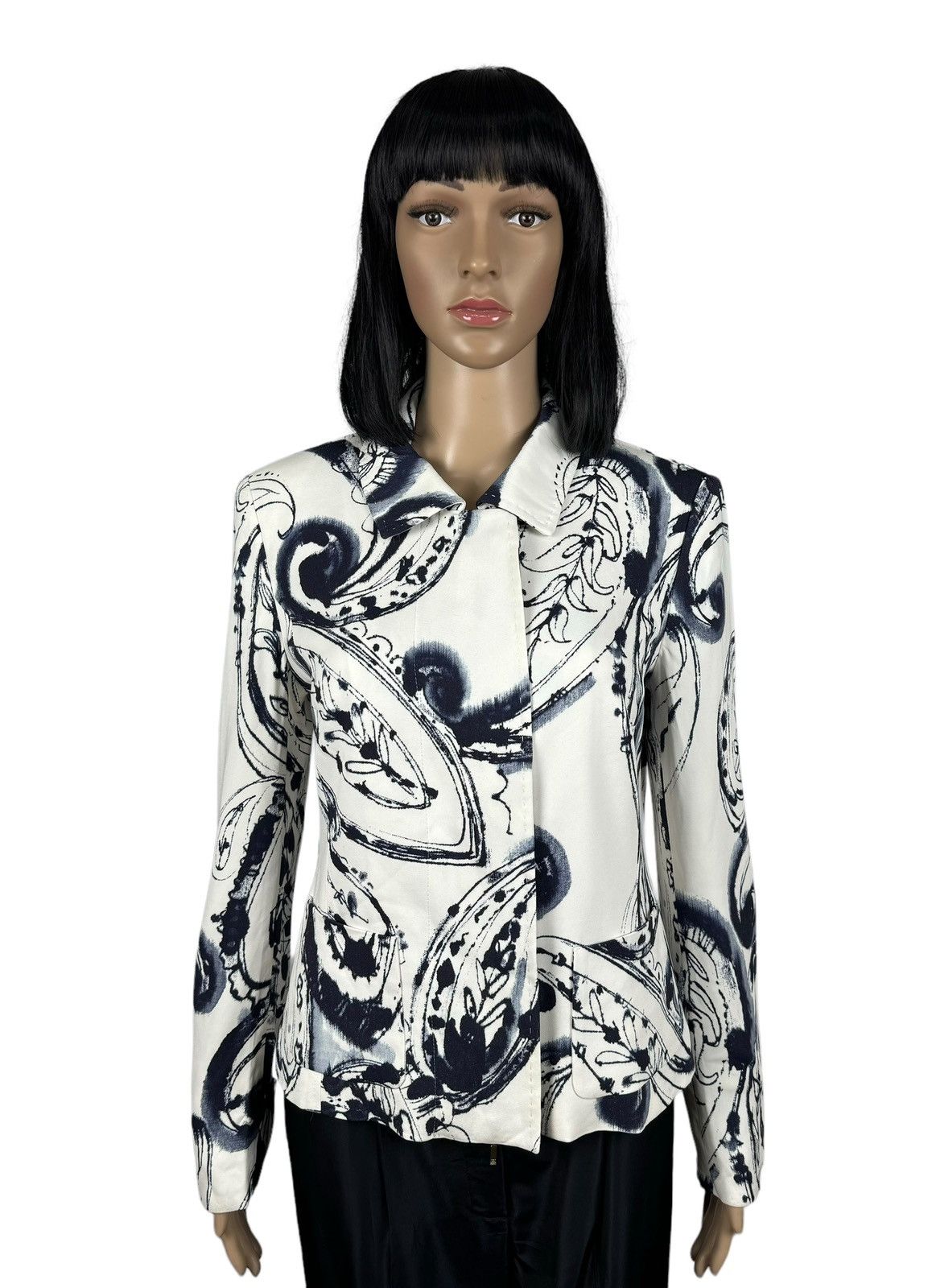 Escada Escada Printed Fair Isle Jacket Viscose size 38 Size S / US 4 / IT 40 - 1 Thumbnail