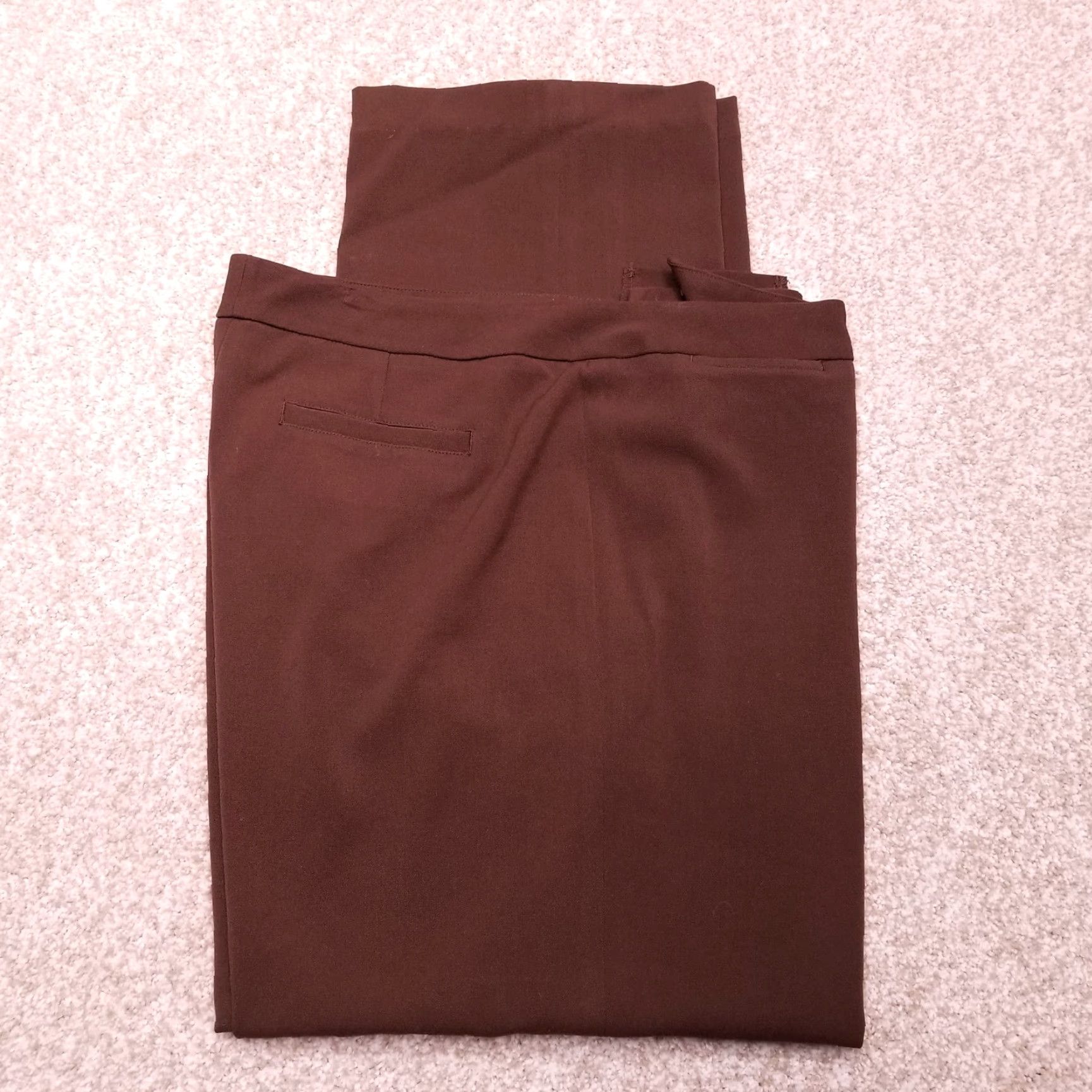 Pendleton Pendleton Pants Womens 12 Brown Polyester Blend Pleated Dress Trousers Slacks Size 34" / US 12 / IT 48 - 7 Thumbnail
