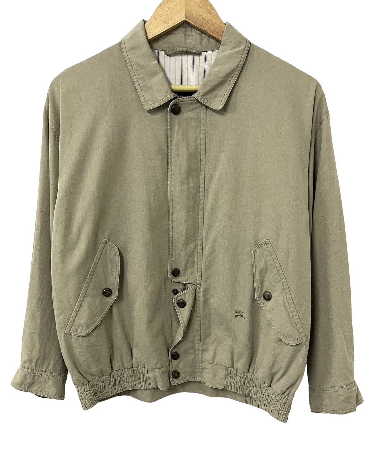 Burberry VINTAGE 90s BURBERRYS LUXURY LOGO BUTTON ZIPPER JACKET Size US L / EU 52-54 / 3 - 4 Thumbnail