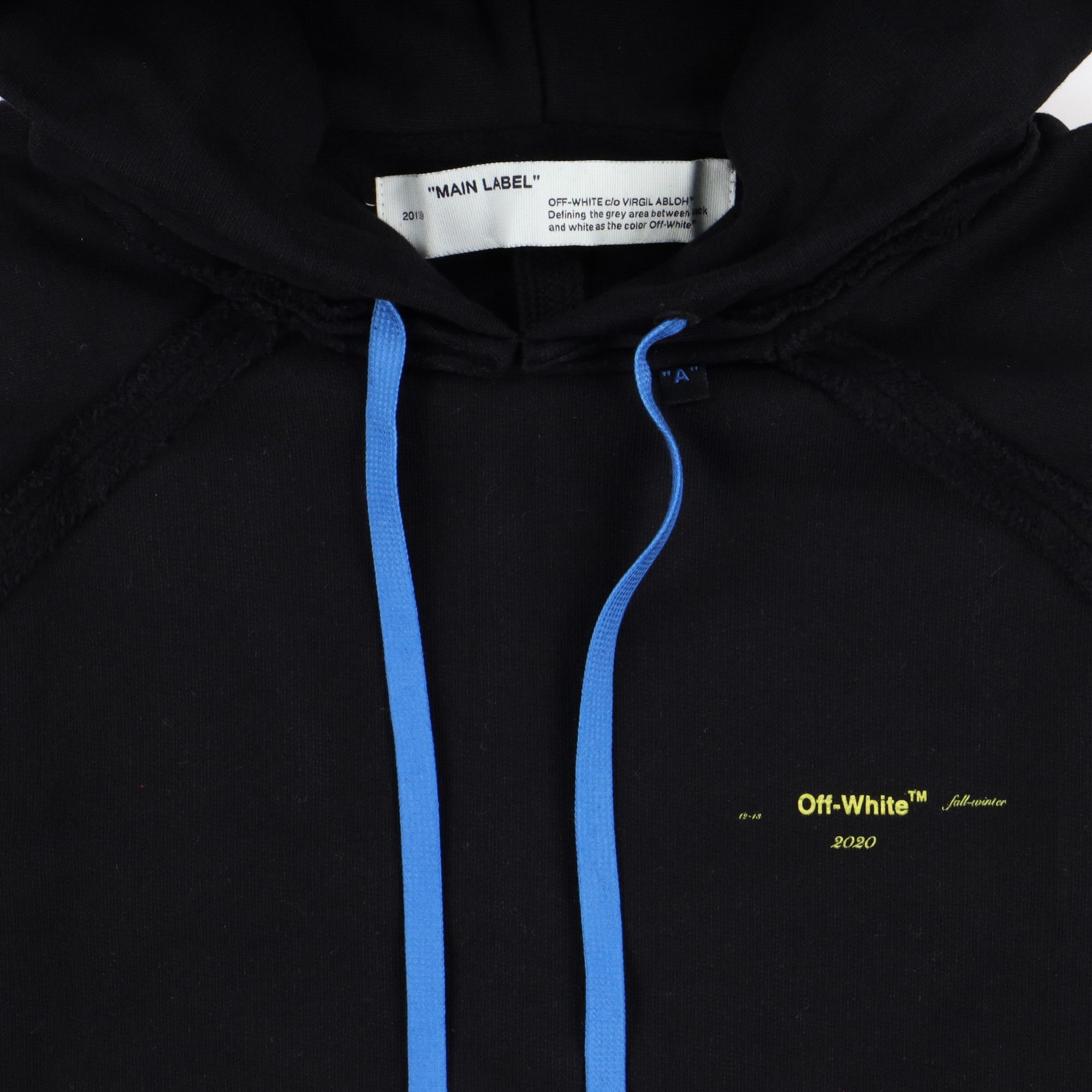 Off-White Black and Yellow Acrylic Arrows Oversized Hoodie Size L / US 10 / IT 46 - 7 Thumbnail