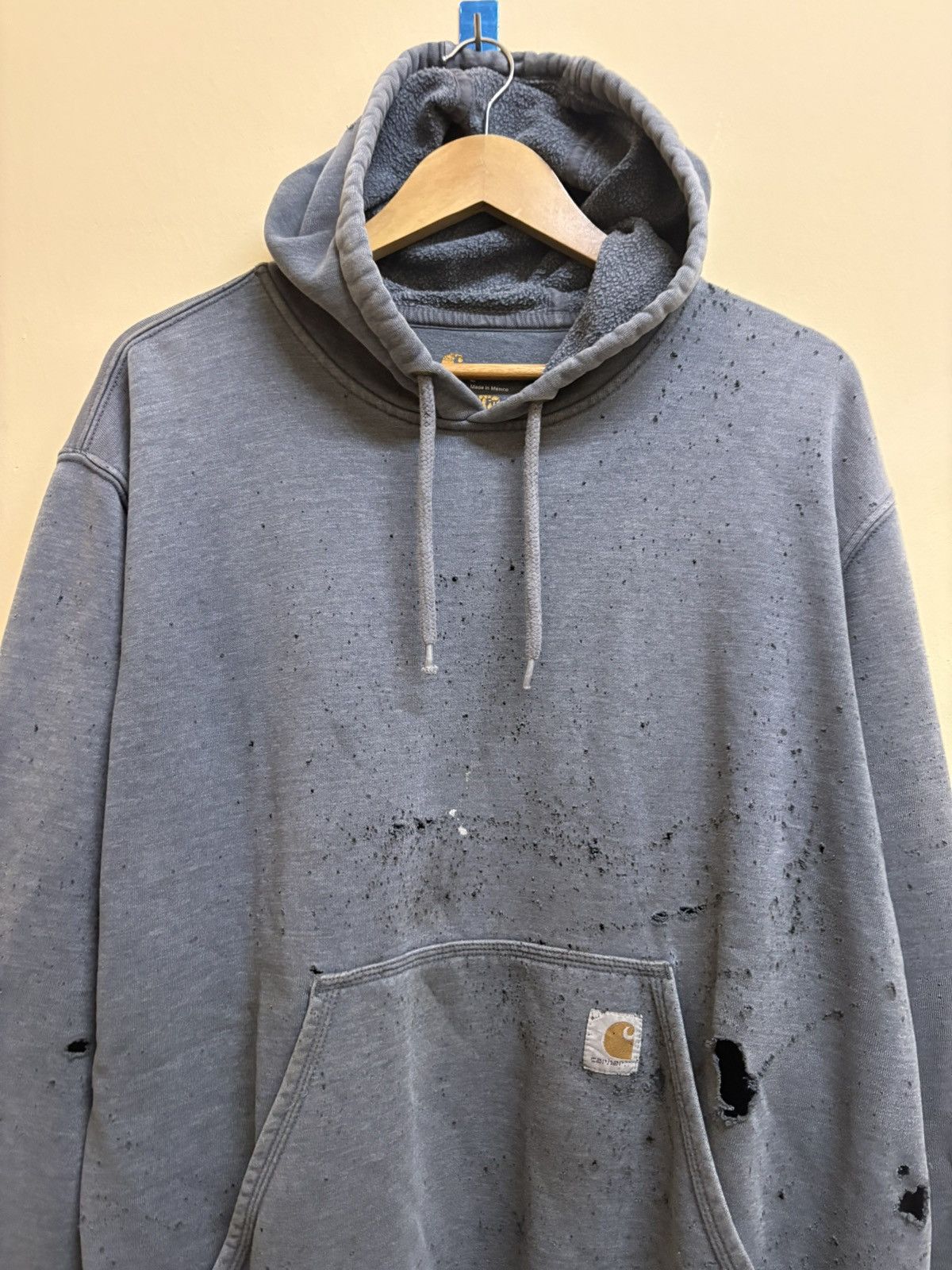 Carhartt Vintage Carhartt Hoodie Damaged Trashed Sun Faded Distressed Size US L / EU 52-54 / 3 - 6 Thumbnail
