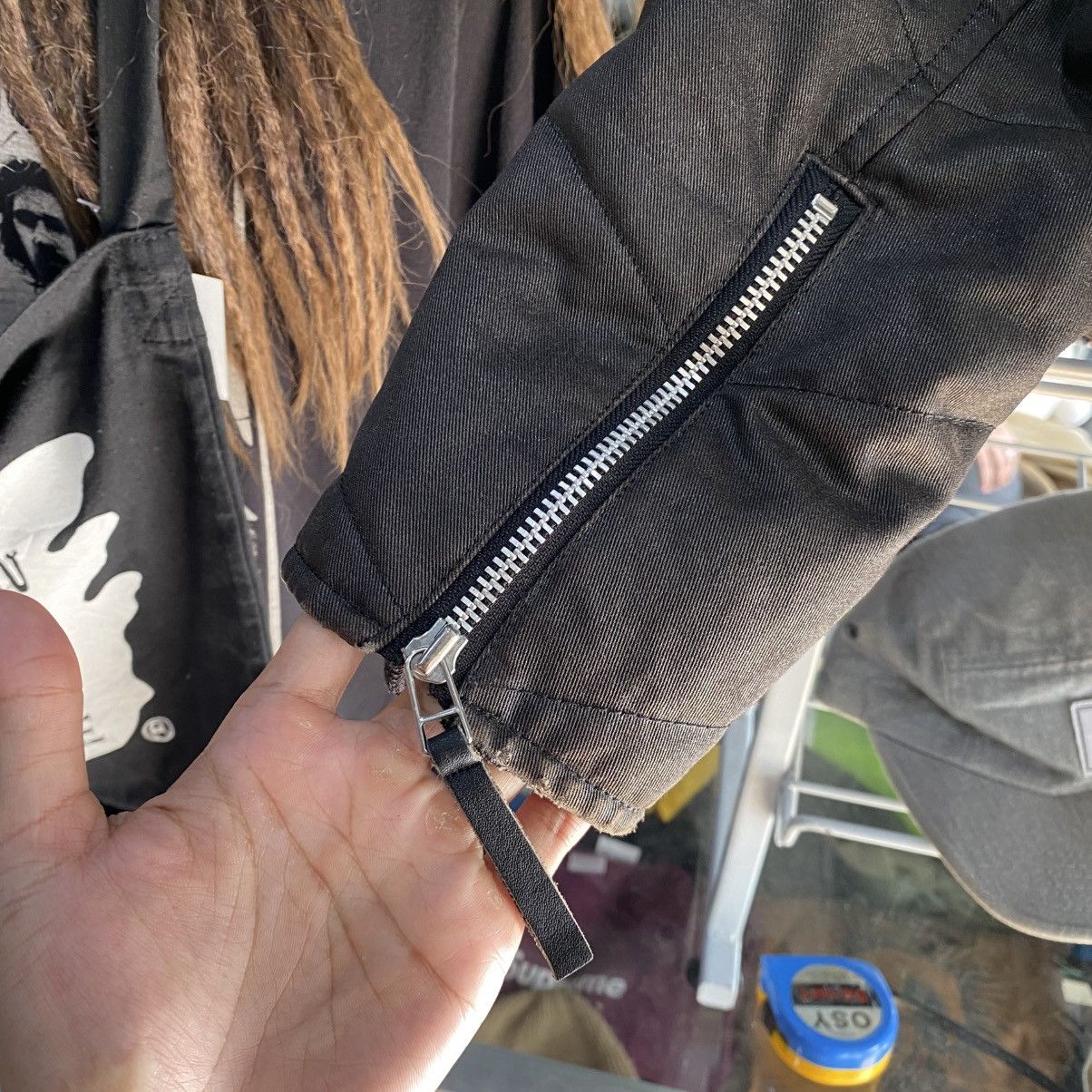 ABAHOUSE 2000s Abahouse - Wool Waxed Bikers Jackets Size US L / EU 52-54 / 3 - 8 Thumbnail