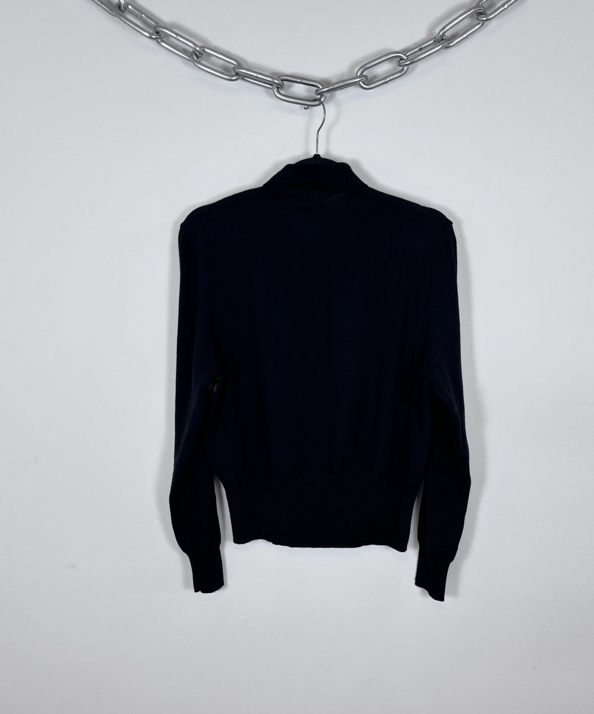 Davide Cenci Vintage Davide Cenci Women’s Black Wool Knit Sweater Size L / US 10 / IT 46 - 12 Thumbnail
