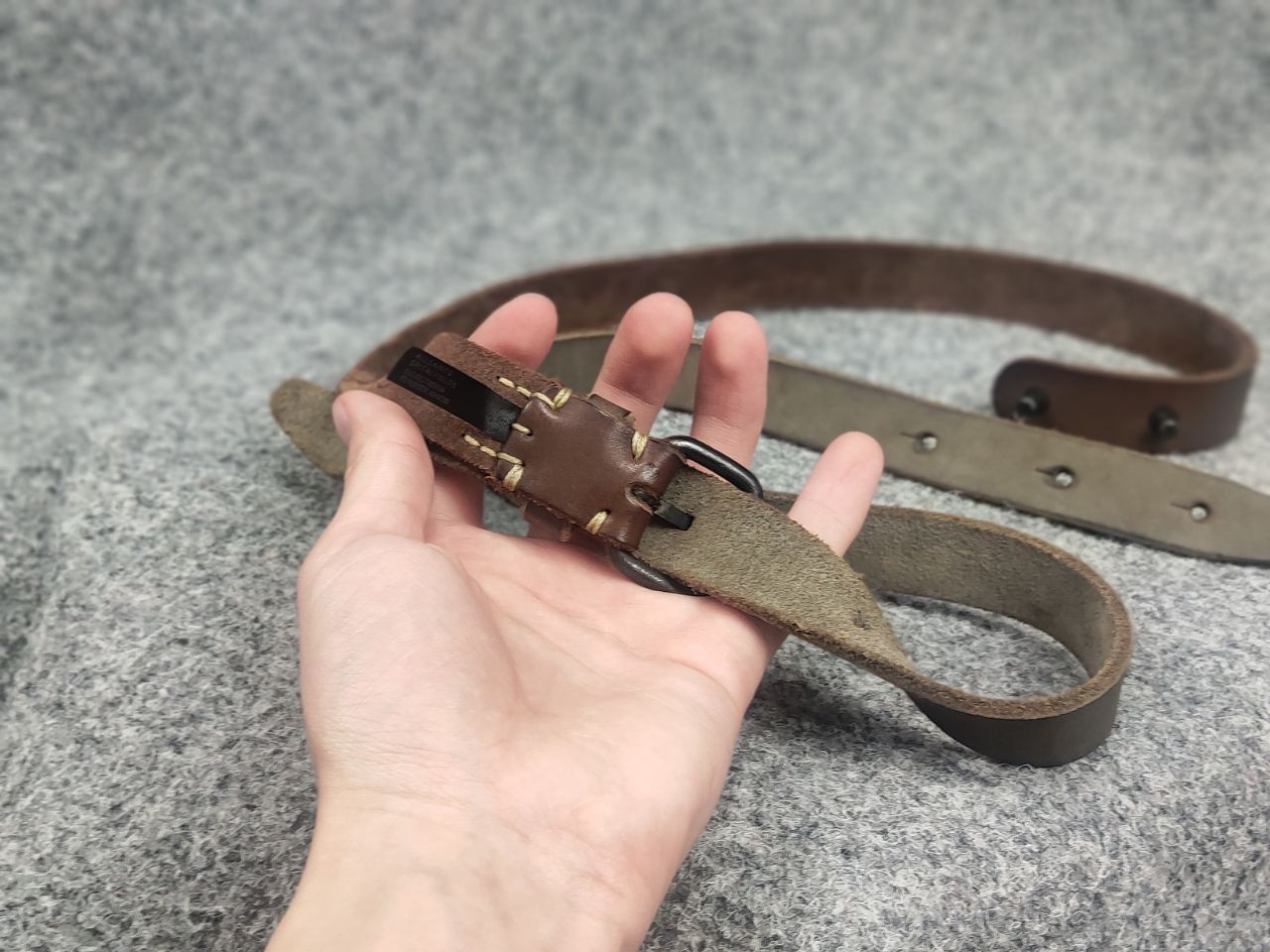 Allsaints Allsaints Spitalfields Vintage two-piece leather belt buckle Size ONE SIZE - 6 Thumbnail