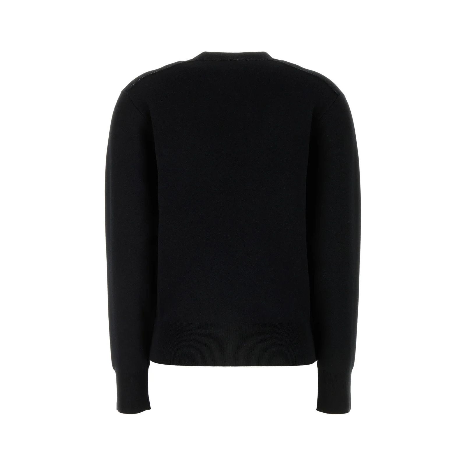 Burberry BURBERRY Black Stretch Wool Blend Sweater New & Authentic (W Size S / US 4 / IT 40 - 2 Thumbnail