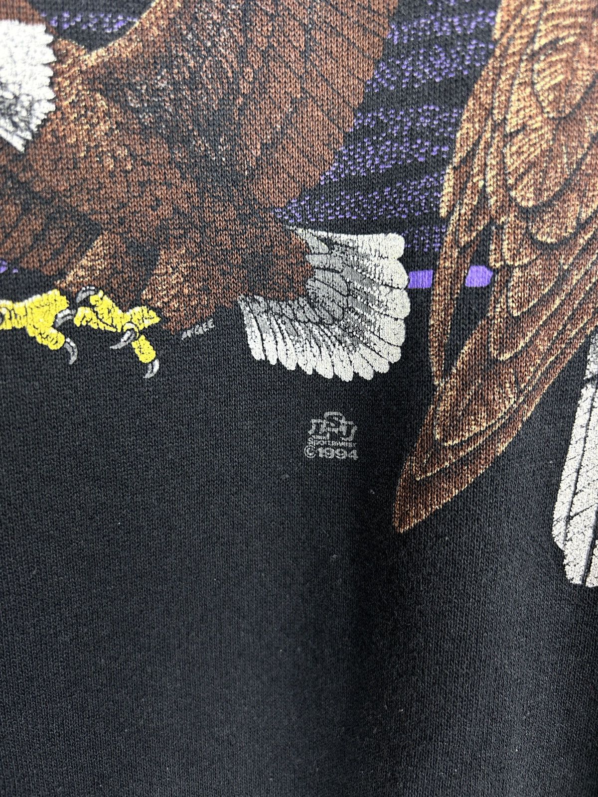 Vintage 90s Vintage Wildlife Eagle 1994 Crewneck Sweatshirt Size L Size US L / EU 52-54 / 3 - 3 Thumbnail