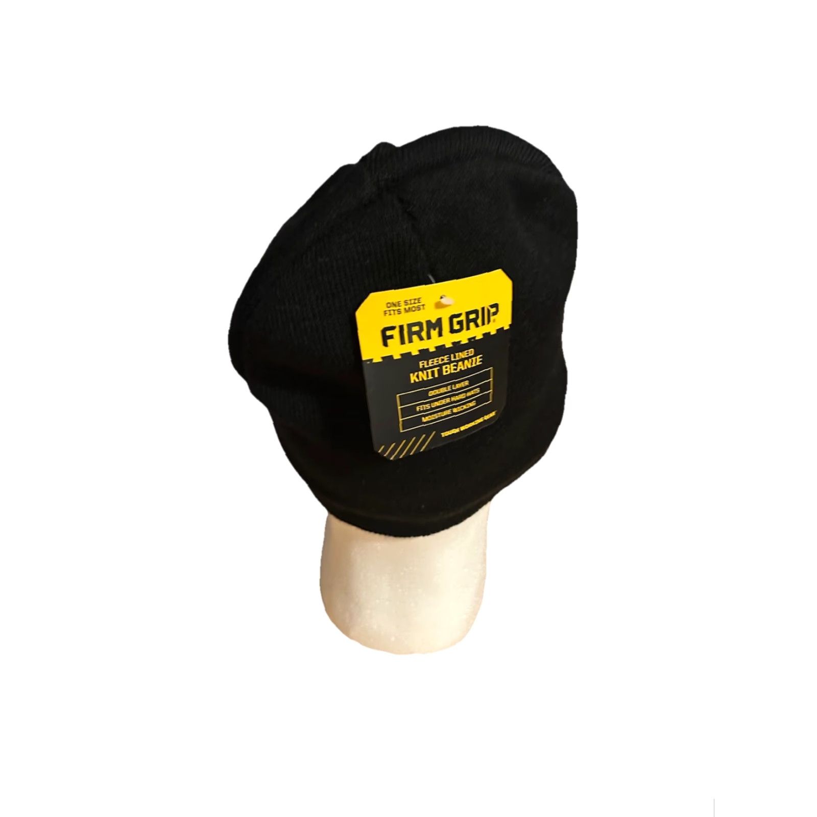 Vintage Firm Grip Beanie Knit Cap Hat One Size Black Fleece Lined Men Knit Winter 2024 New with Tags Size US M / EU 48-50 / 2 - 7 Thumbnail