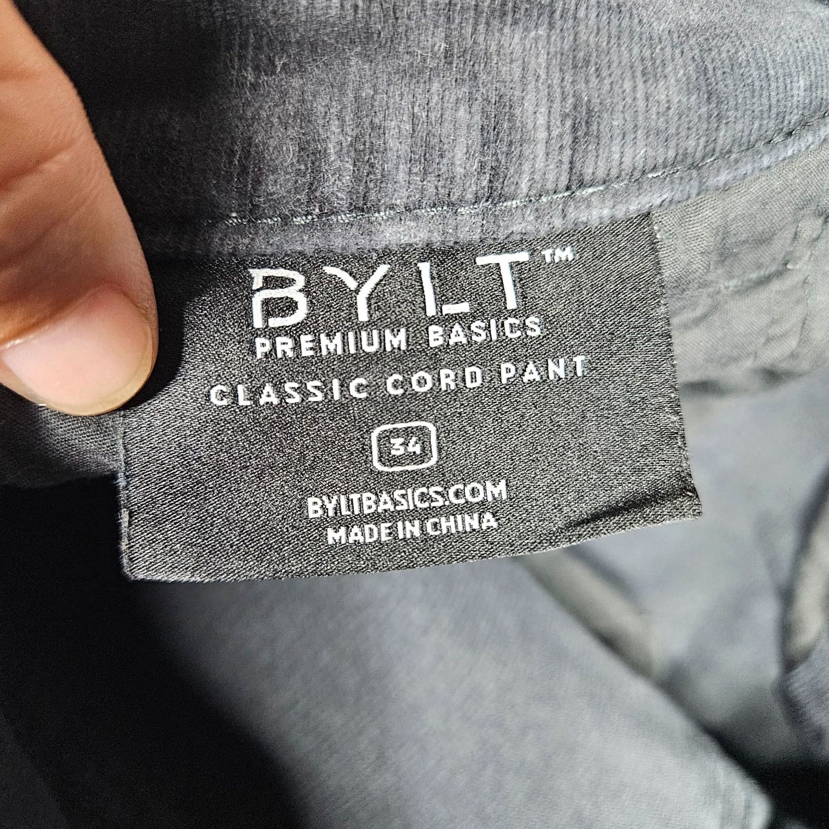 Asics BYLT Premium Basics Classic Corduroy Zipper Side Pockets Pants Size 34 Black Mens Regular Straight 34 in Waist 28.5 Inseam Size US 34 / EU 50 - 6 Thumbnail