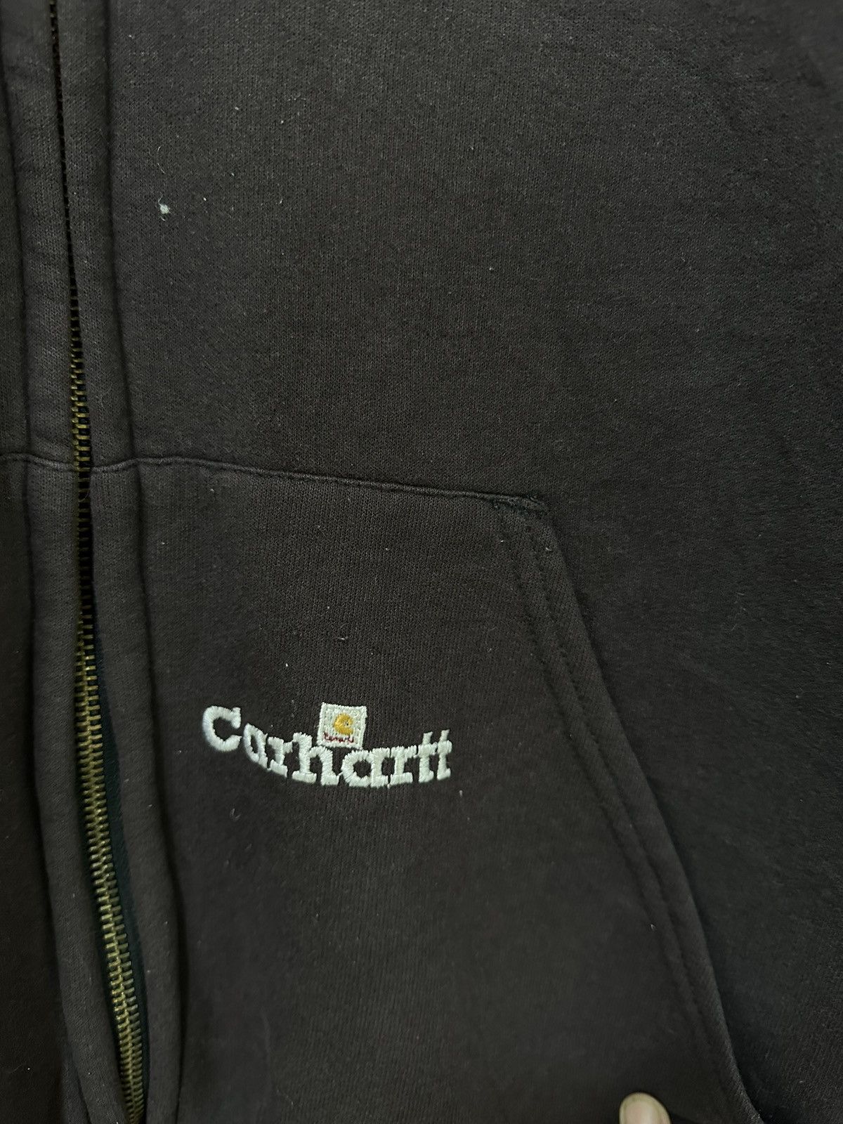 Carhartt Vintage Carhartt Sweater Hoodie Zipper Design Small Logo Size US L / EU 52-54 / 3 - 5 Thumbnail