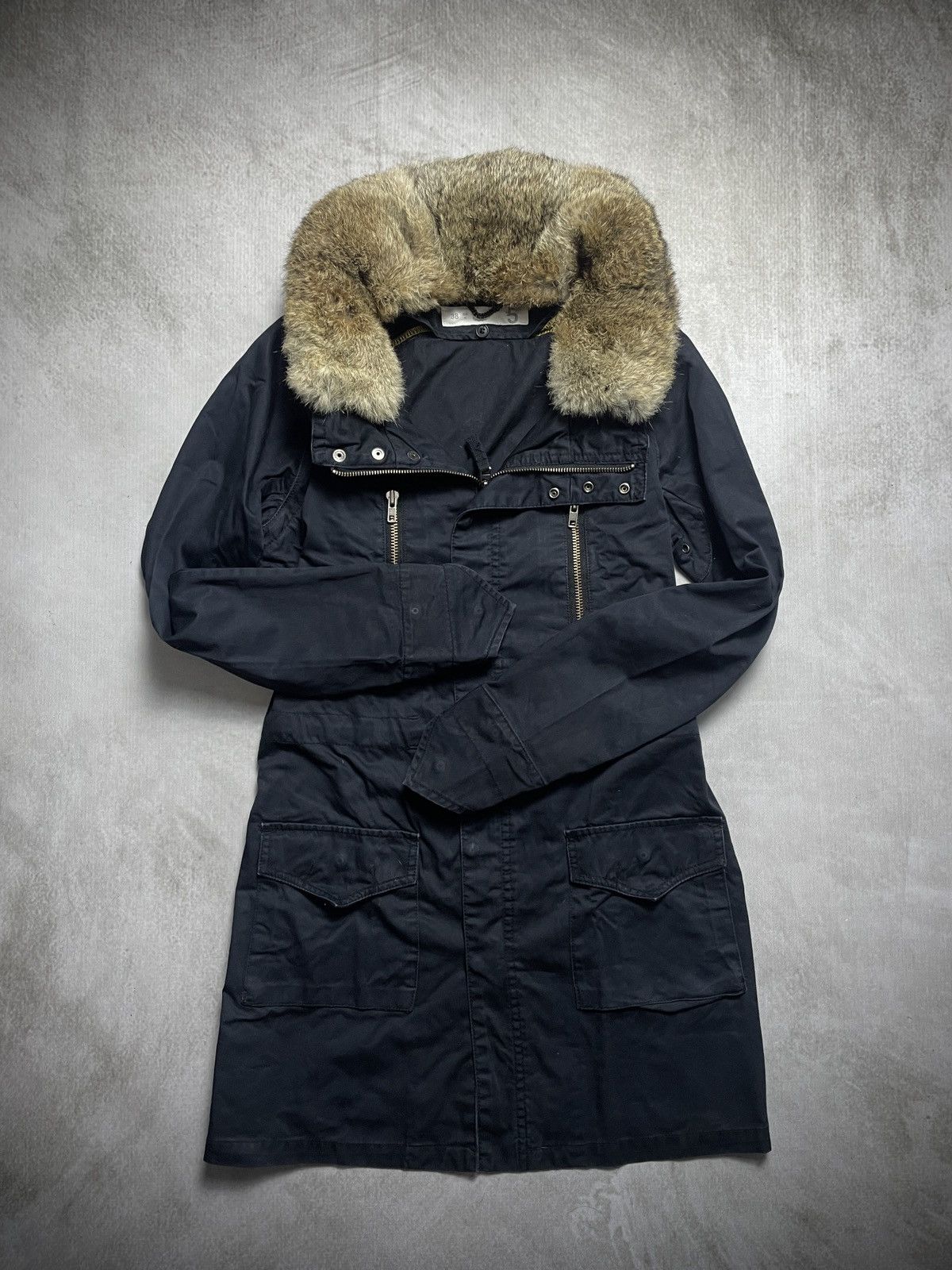 Japanese Brand 2000’s Five 5 - Archive Apocalypse Fur Rabbit Bono Parka Size US M / EU 48-50 / 2 - 5 Thumbnail