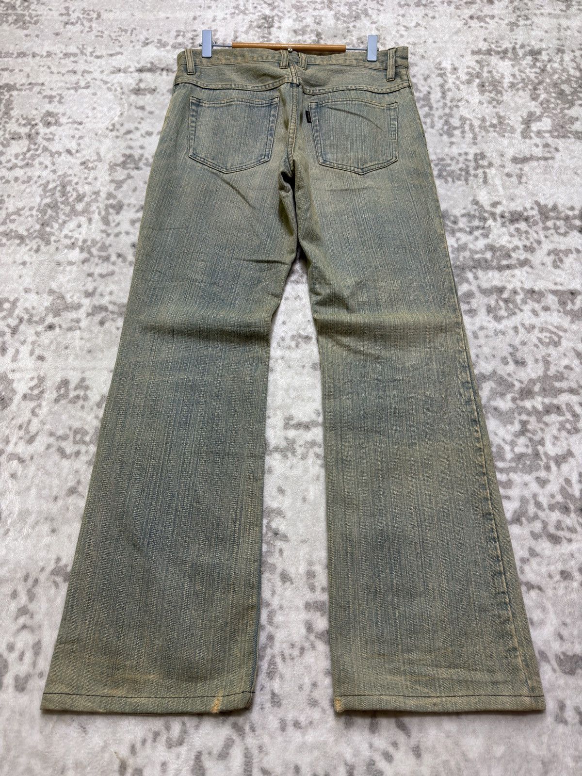 Nicole Club Vintage Monsieur Nicole Flared Mud Wash Bootcut Denim Jeans Size US 32 / EU 48 - 2 Thumbnail