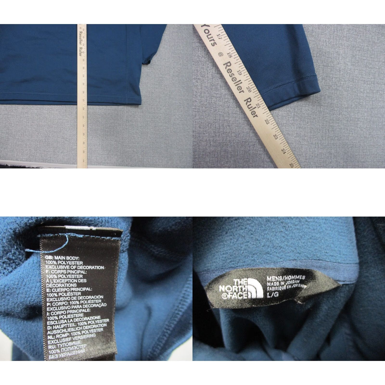 The North Face The North Face Sweater Men L Blue Pullover Fleece Outdoor 1/4 Zip Hiking Casual Logo Regular Style 90s Size US L / EU 52-54 / 3 - 8 Thumbnail