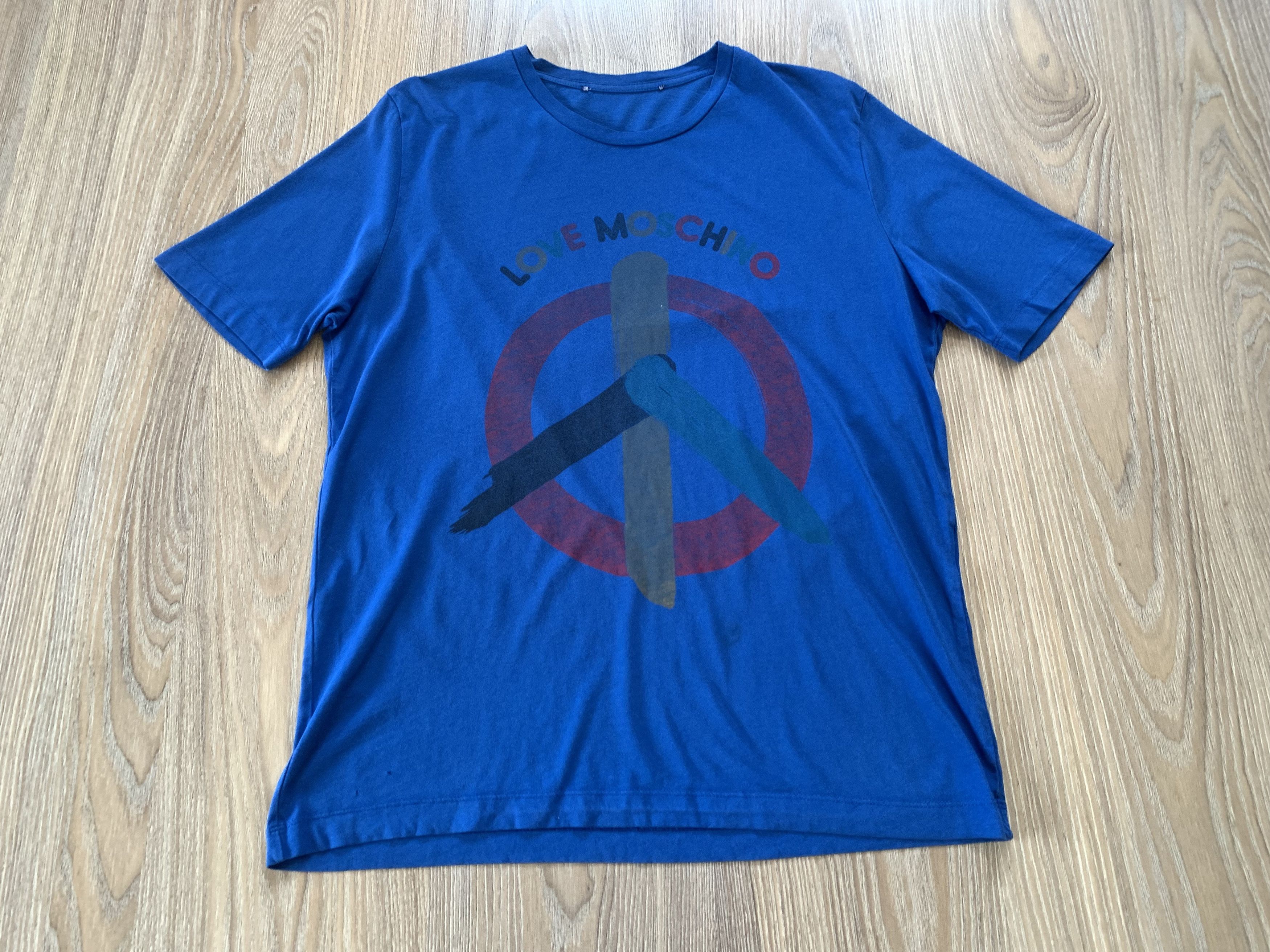 Moschino Vintage Love Moschino Peace Cotton T-Shirt Size US M / EU 48-50 / 2 - 2 Thumbnail