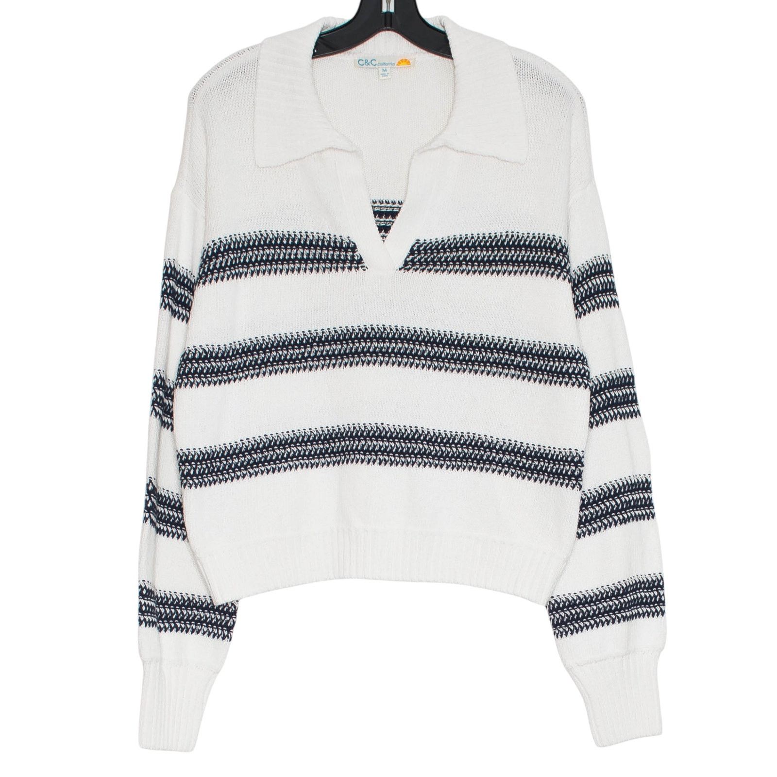 Other NWT C&C California Sweater Stripe Coastal Preppy White M Size M / US 6-8 / IT 42-44 - 1 Thumbnail