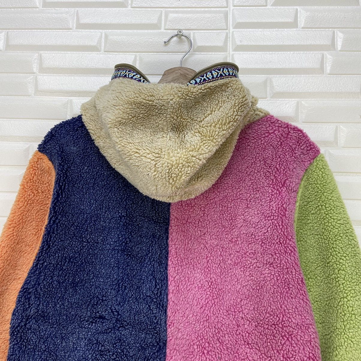 Japanese Brand × go slow caravan Colourful🔥Go Slow Caravan Color Block Fleece Sherpa Jacket Size US S / EU 44-46 / 1 - 10 Thumbnail