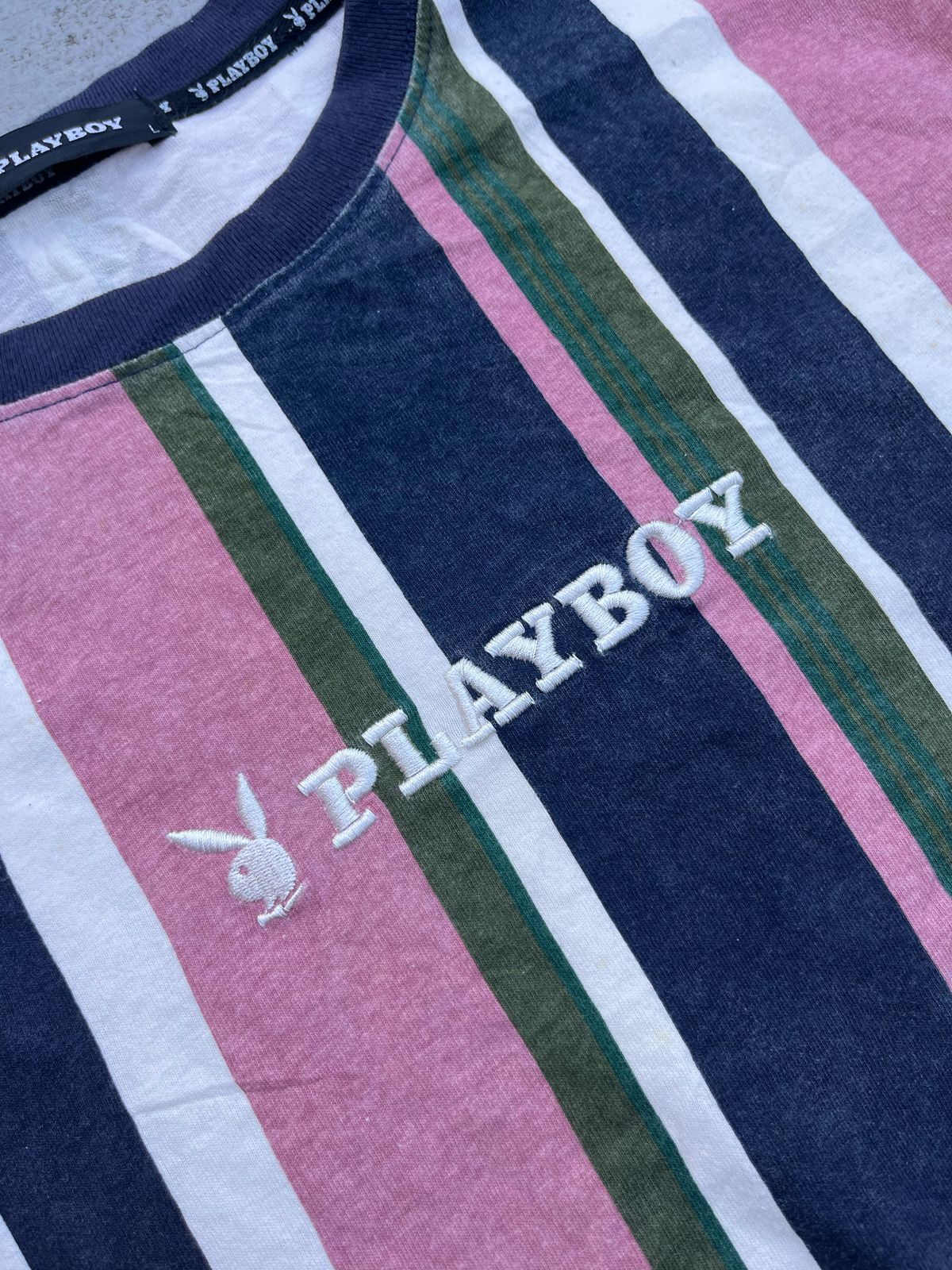 Playboy Vintage Playboy Striped tee Size US S / EU 44-46 / 1 - 2 Thumbnail