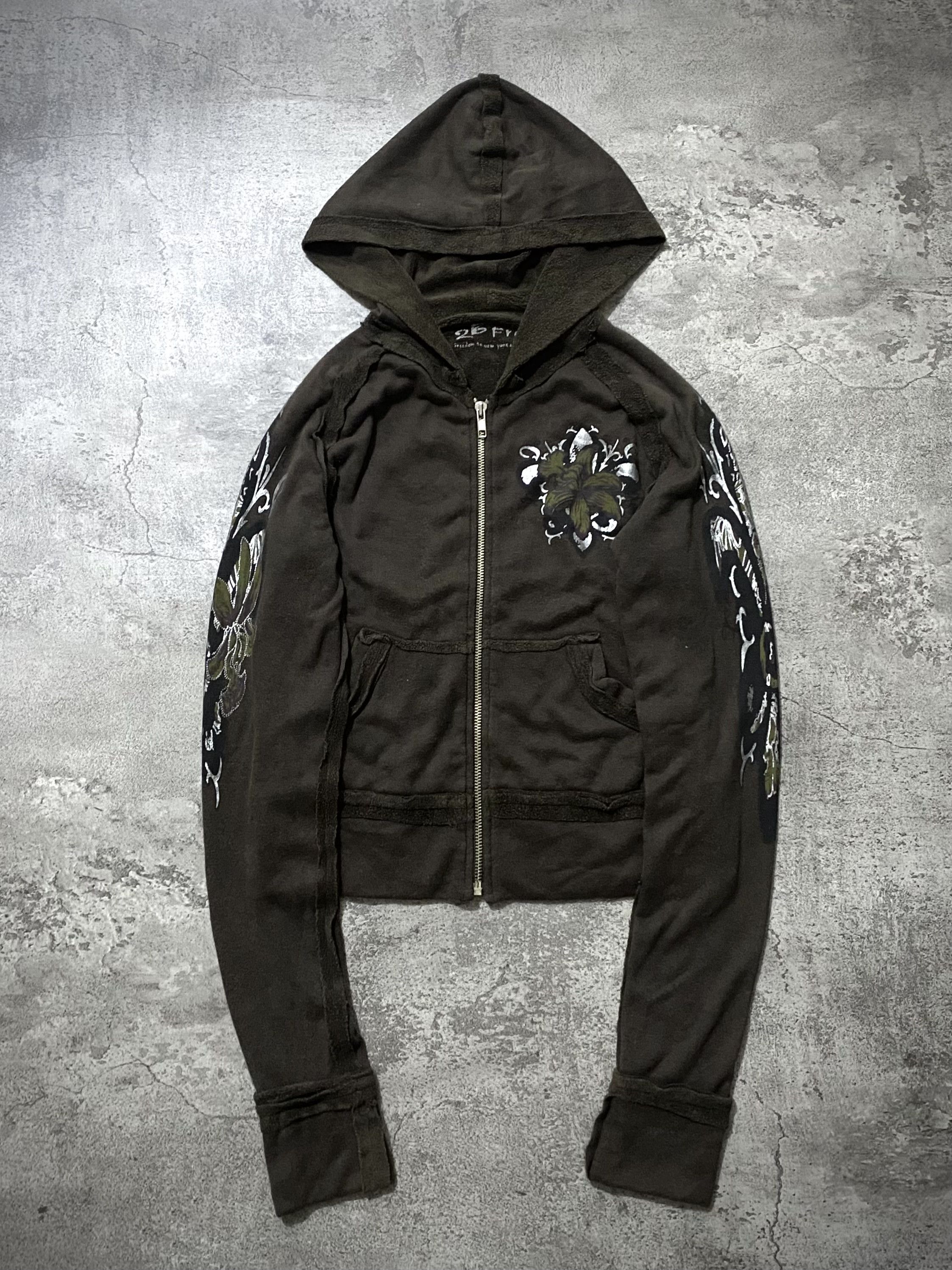 Japanese Brand Y2&K 2B FREE VKEI STYLE BOXY HOODIE Size US S / EU 44-46 / 1 - 1 Thumbnail