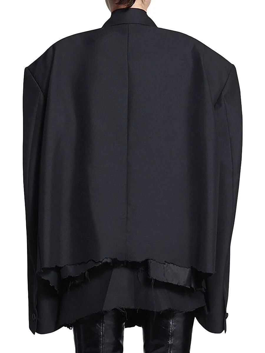 Balenciaga o1in1g1024 Dup / Cropped Tuxedo Blazer in Black Size XS / US 0-2 / IT 36-38 - 5 Thumbnail