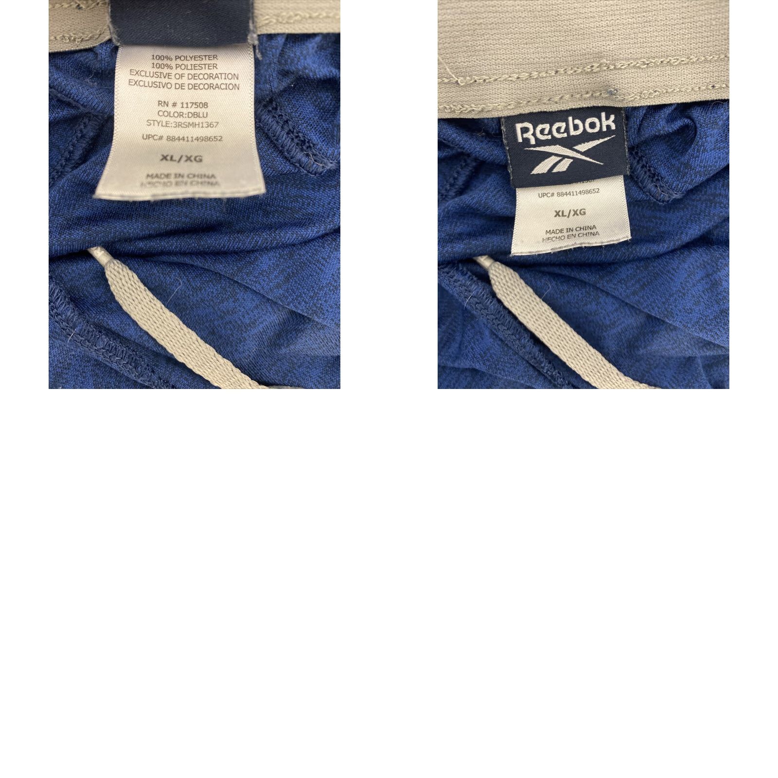 Reebok Reebok Mens Activewear Shorts blue Loose Elastic Waist XL Poll On / 59-60 Size US 36 / EU 52 - 8 Thumbnail