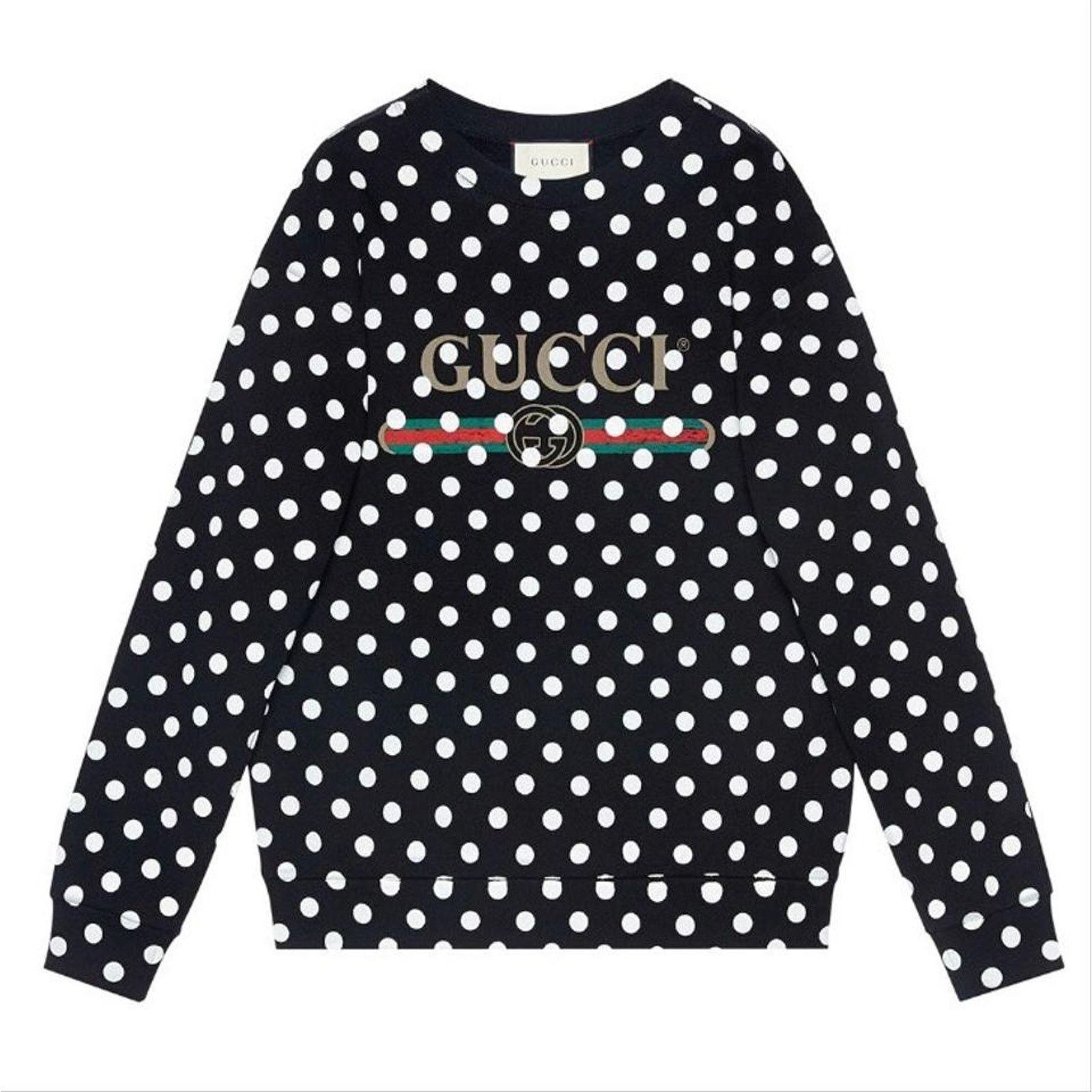 Gucci GUCCI logo printed polka dot sweatshirt Size M / US 6-8 / IT 42-44 - 1 Thumbnail