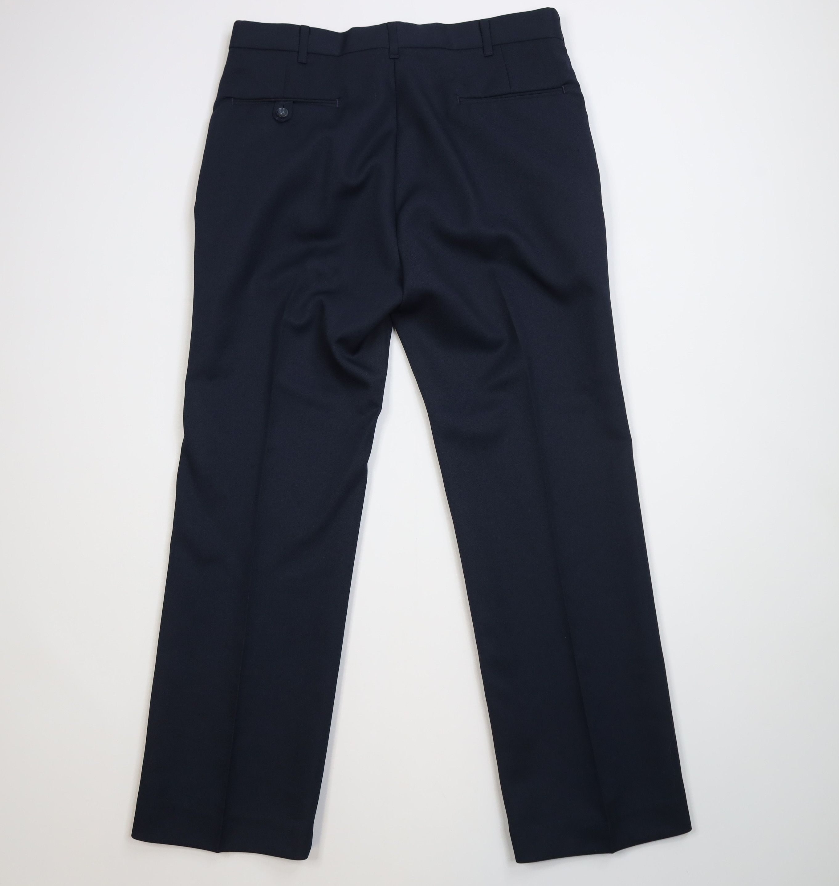 Vintage 70s Streetwear Flared Wide Leg Chino Pants Blue USA