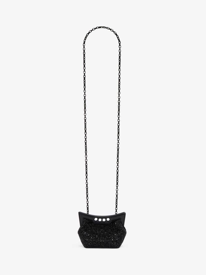 Alexander McQueen o1w1db10925 Size: OS/The Micro Peak Bag in Black Size ONE SIZE - 4 Thumbnail