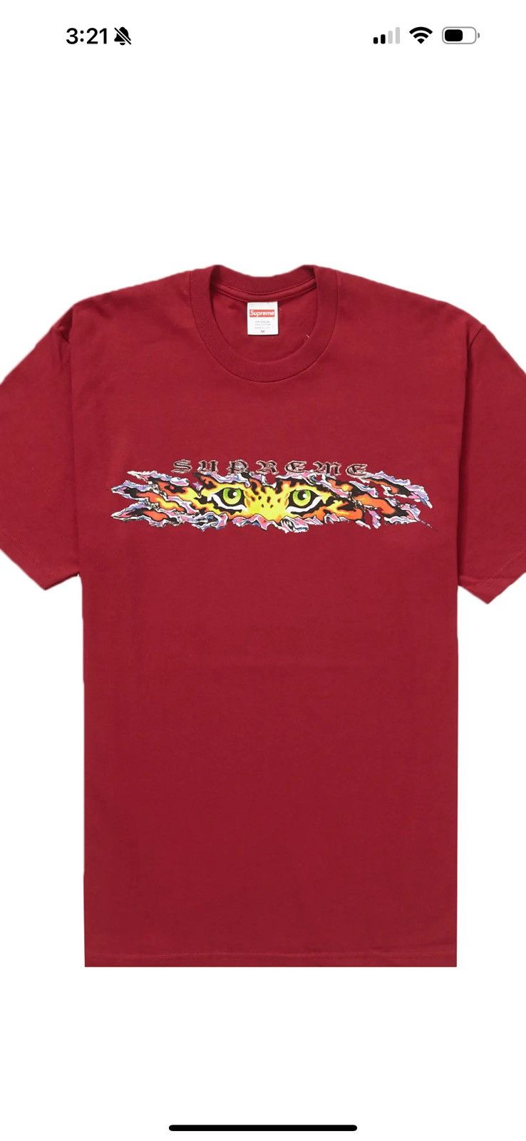 Supreme Supreme Eyes tee Cardinal XXL brand new in plastic Size US XXL / EU 58 / 5 - 3 Thumbnail