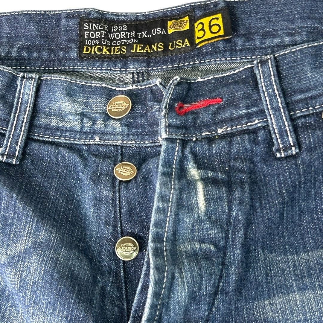 Dickies Vintage Y2K Dickies Tykes Denim Button Fly Jeans Red Stitch Size US 36 / EU 52 - 9 Thumbnail