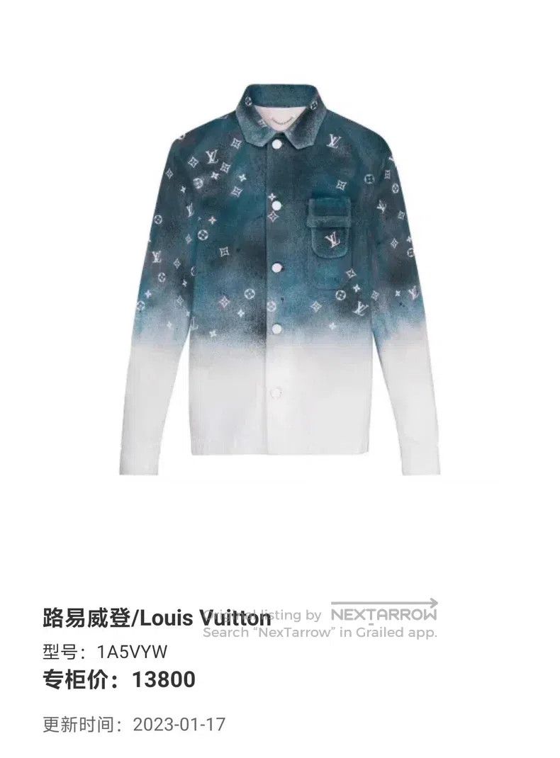 Louis Vuitton Louis Vuitton Blue starry sky gradient full print denim ja Size US L / EU 52-54 / 3 - 8 Thumbnail