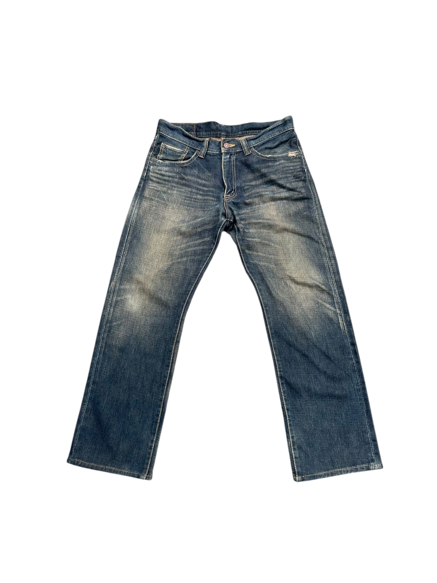 GL Heart Faded Wash Denim