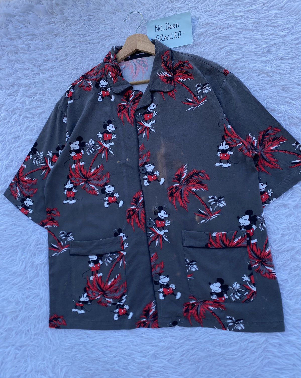 GU × Undercover Rare GU x Undercover Mickey Mouse Buttons Shirt Size US L / EU 52-54 / 3 - 4 Thumbnail