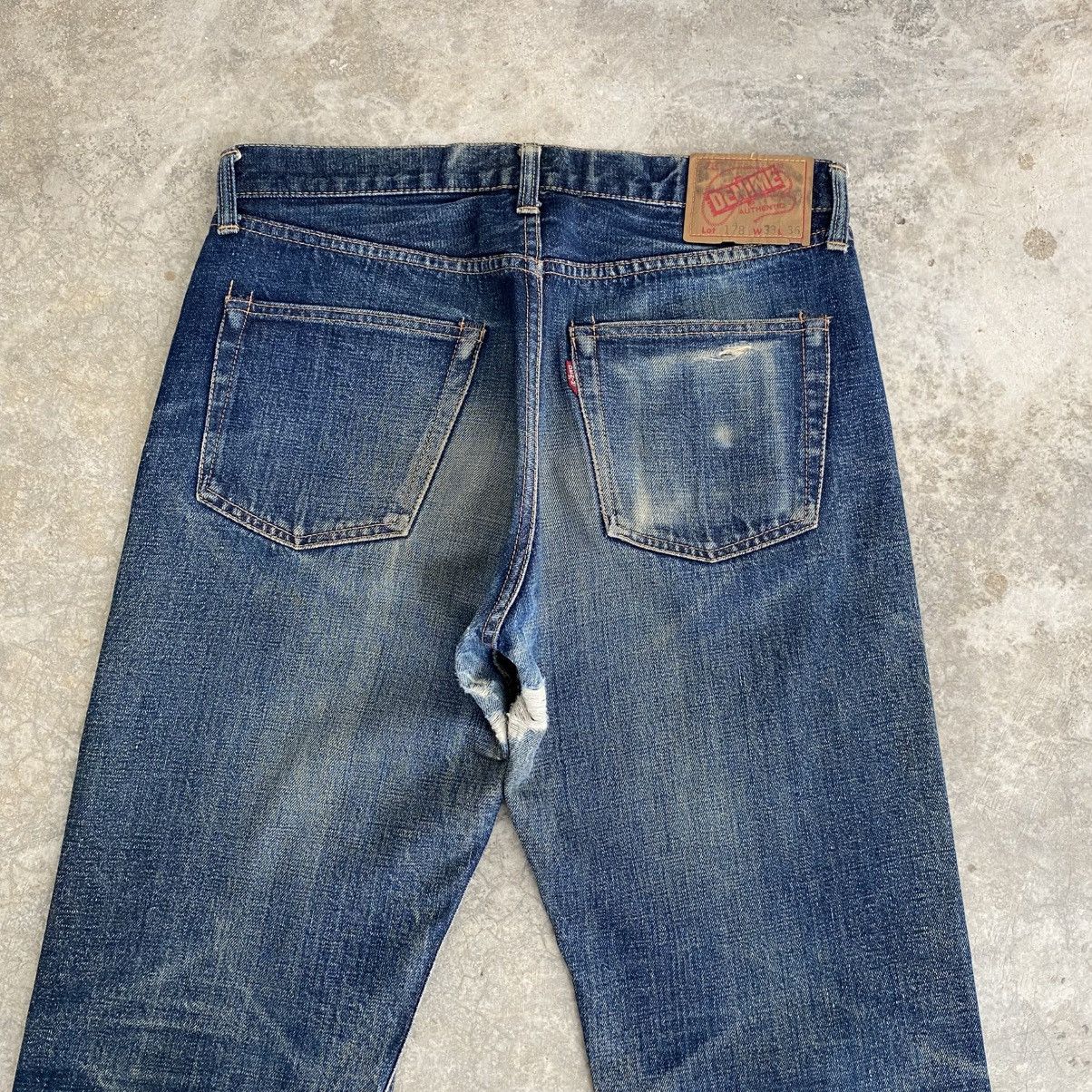 Denime Vintage 90’s Denime Japan Faded Blue Selvedge Jeans Size US 32 / EU 48 - 11 Thumbnail